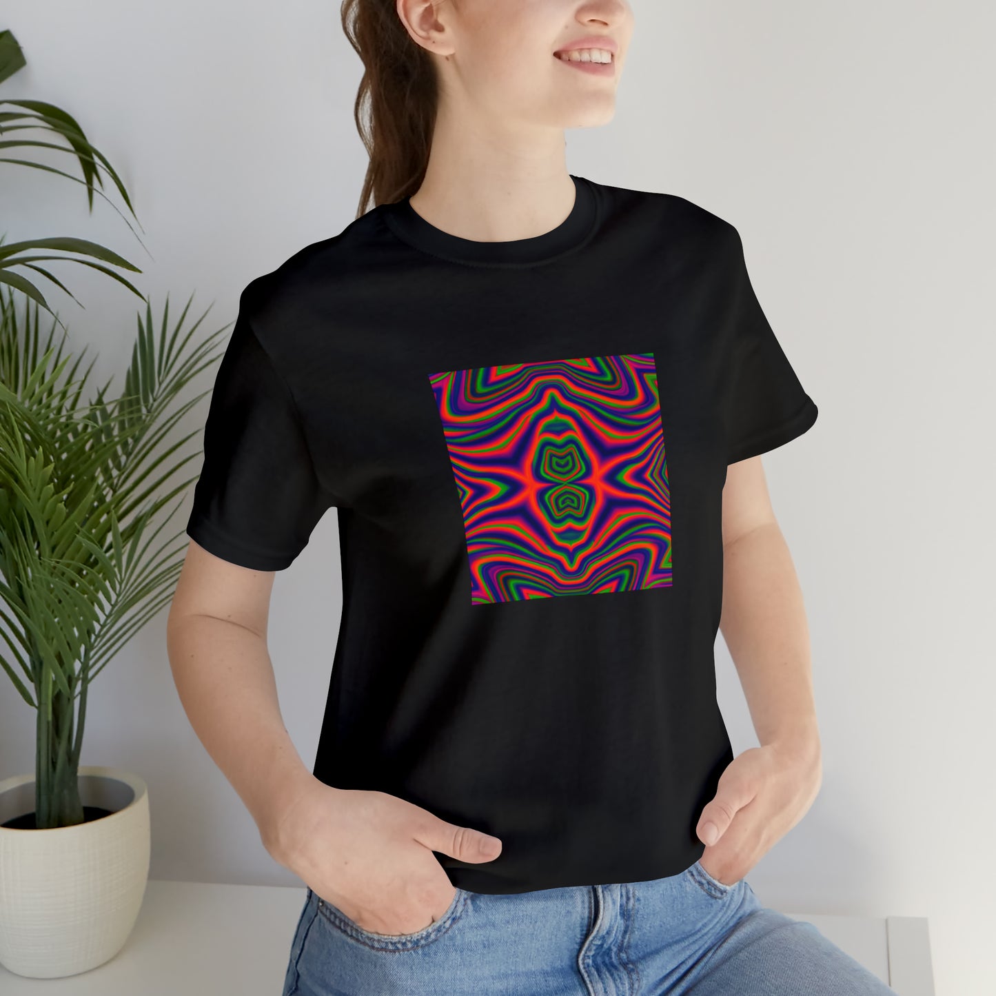 Nora Fourteen - - Psychedelic Trippy Pattern Tee Shirt