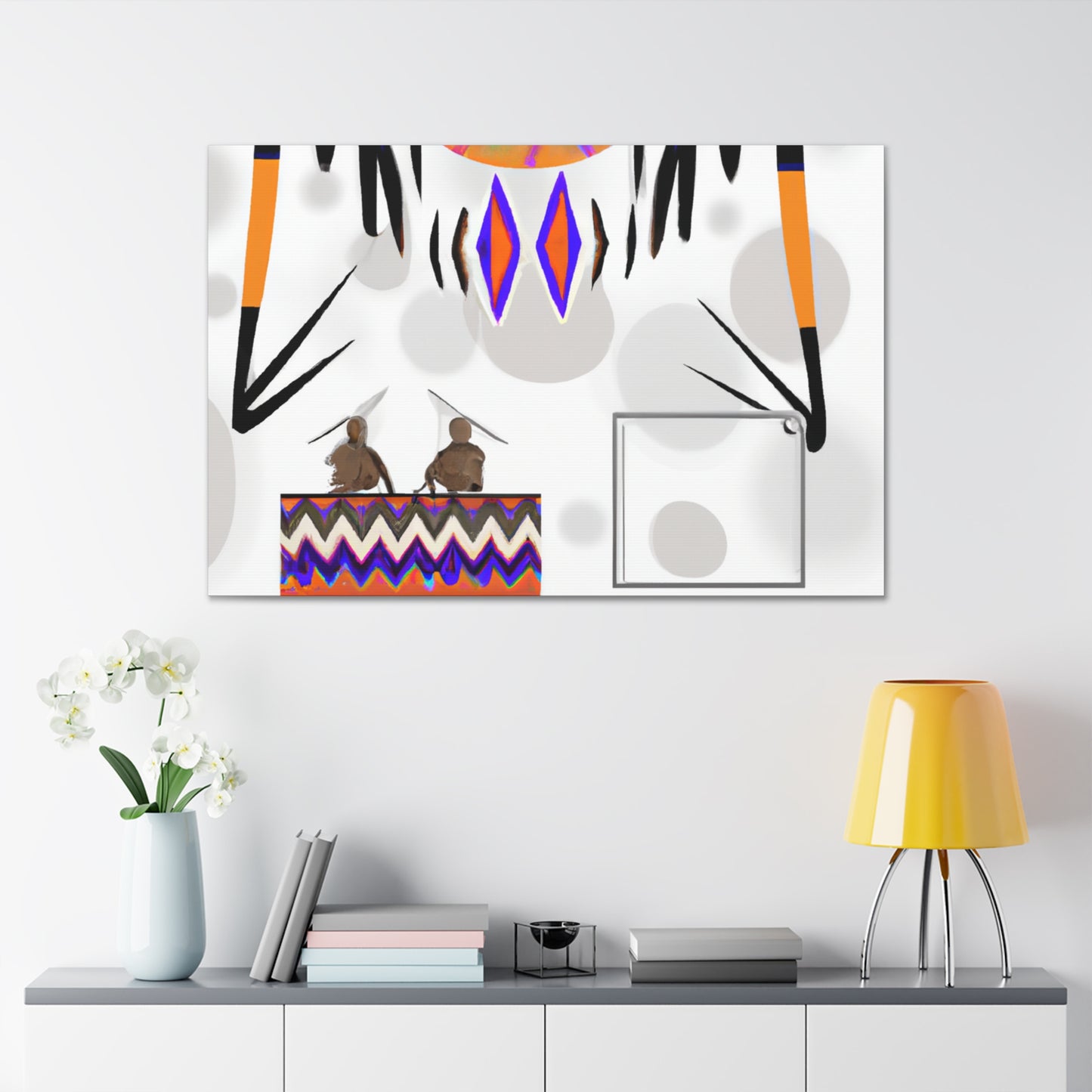 Watoka the Wise - Native American Indian Canvas Wall Art