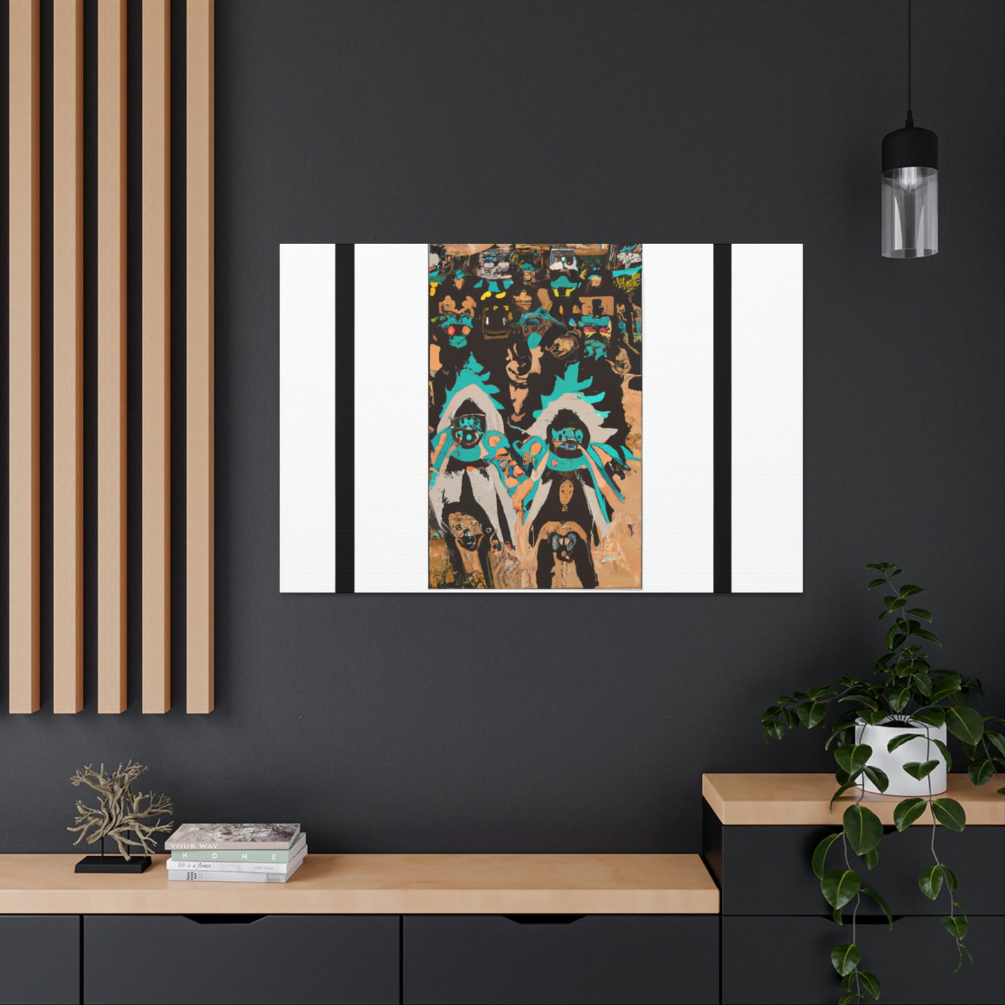 Chief Little Feather - Native American Indian Canvas Wall Art