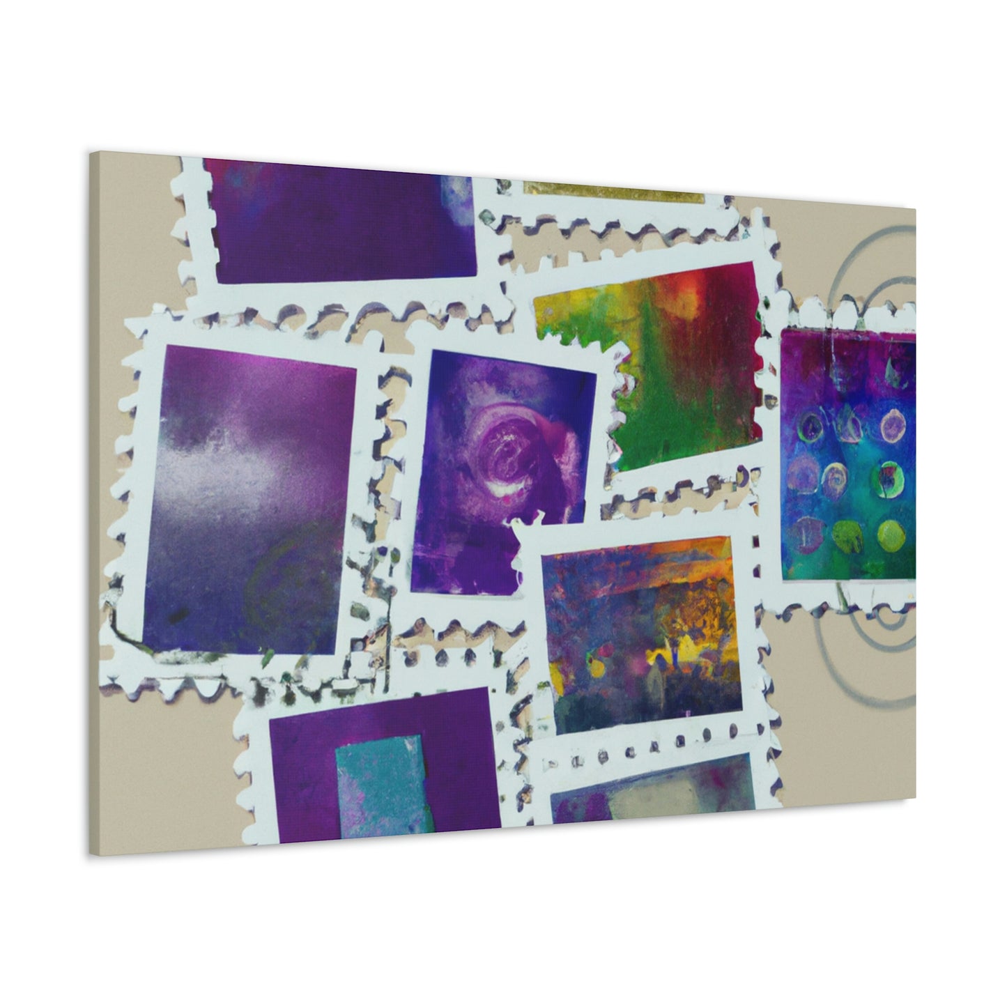 Global Souvenir Stamps - Canvas