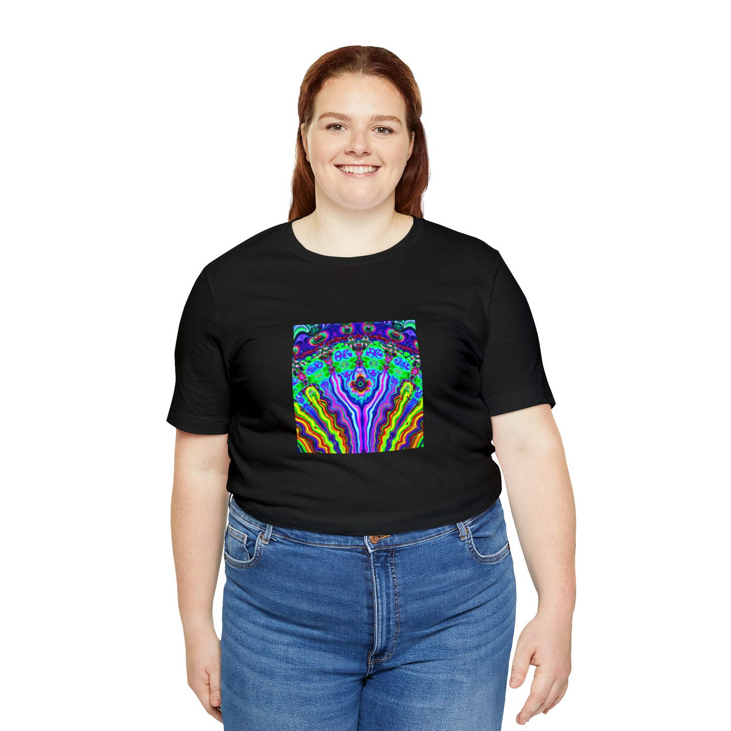 Victor "Vintage" Valentino - - Psychedelic Trippy Pattern Tee Shirt
