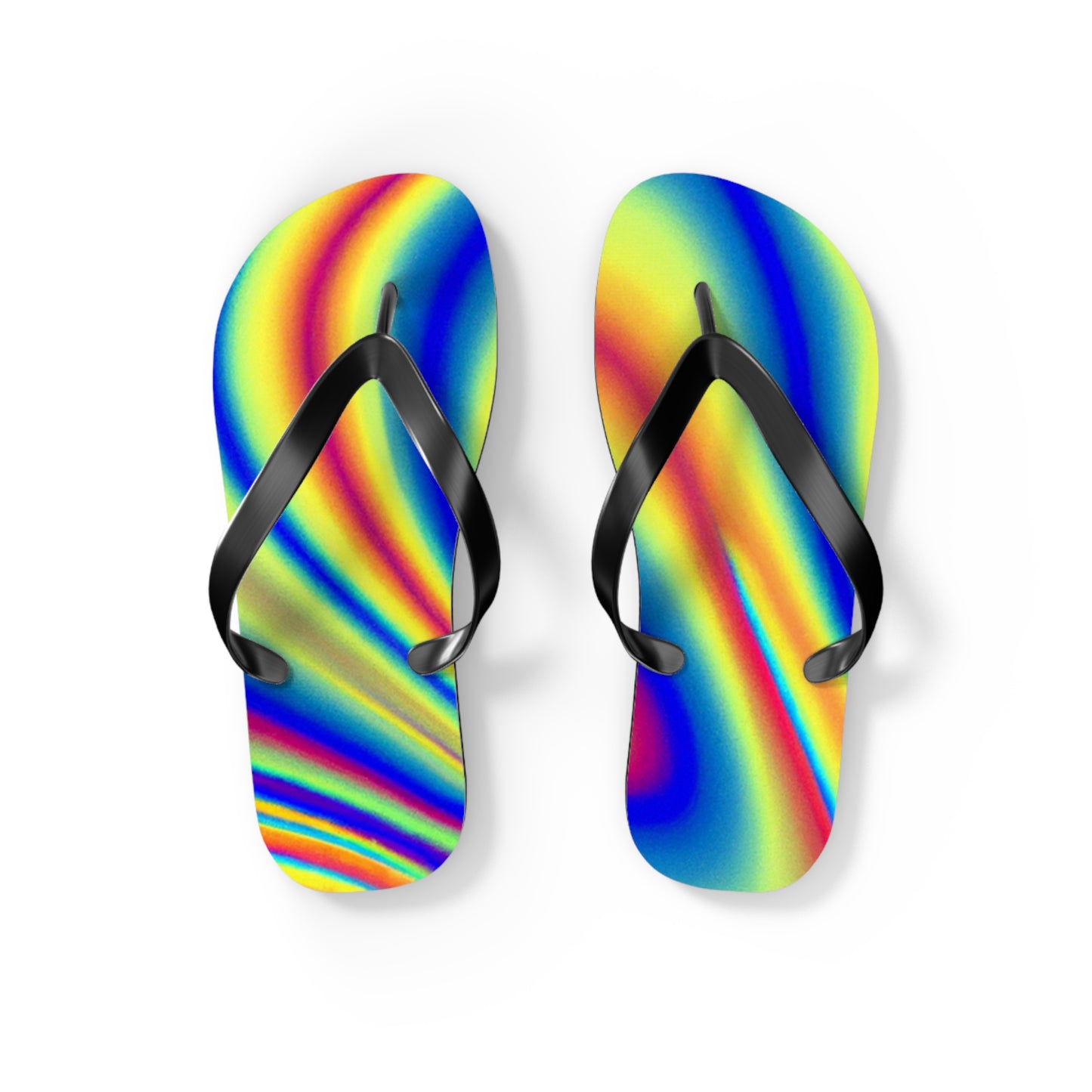 Emily Parkman, Shoe Maker - Psychedelic Trippy Flip Flop Beach Sandals