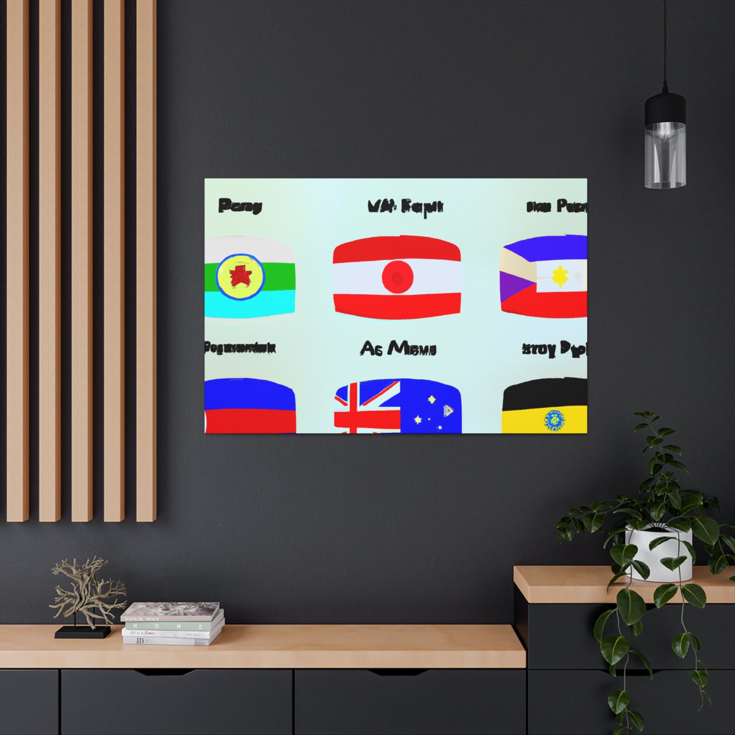 Frances Bellamy - Flags Of The World Canvas Wall Art