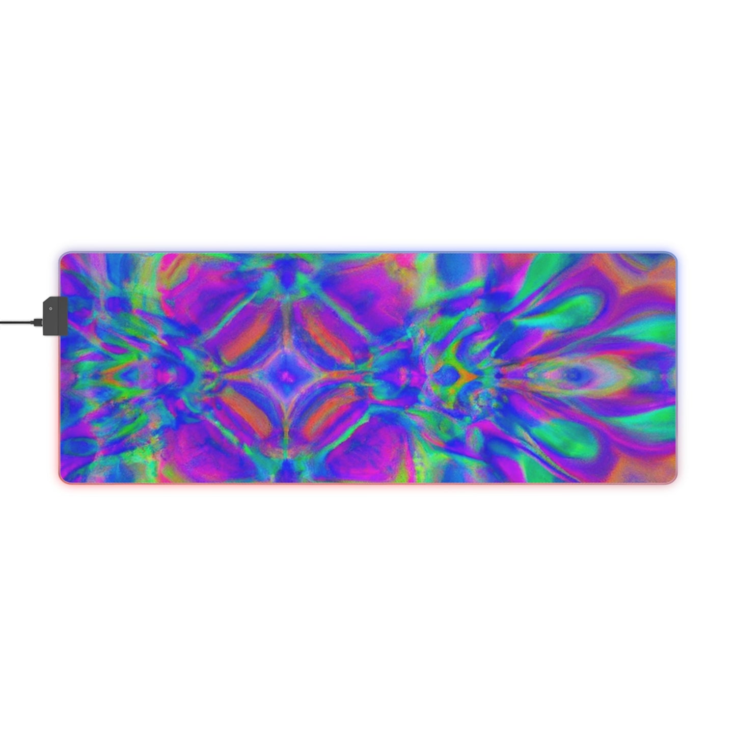 Johnny Rocketman - Psychedelic Trippy LED Light Up Gaming Mouse Pad