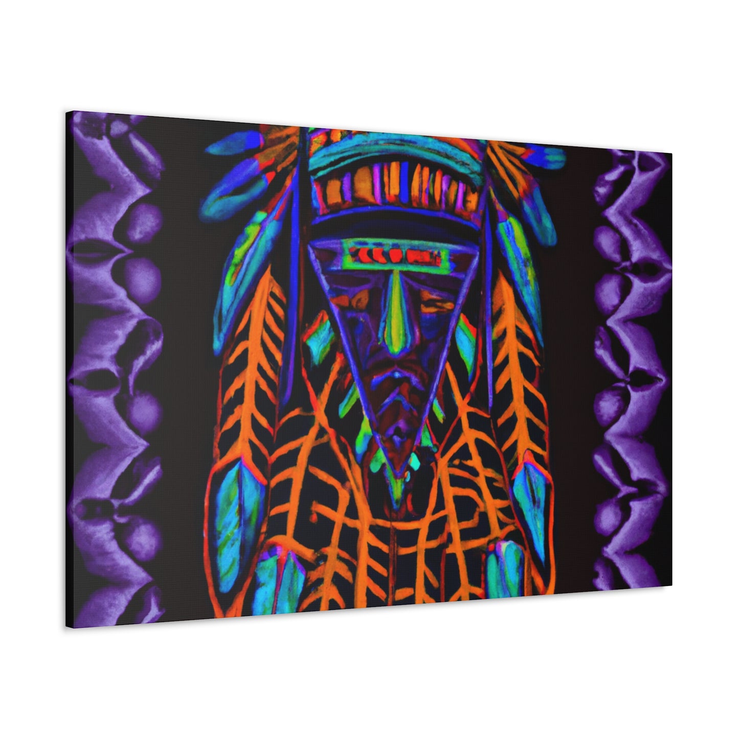 Running Elk - Native American Indian Canvas Wall Art