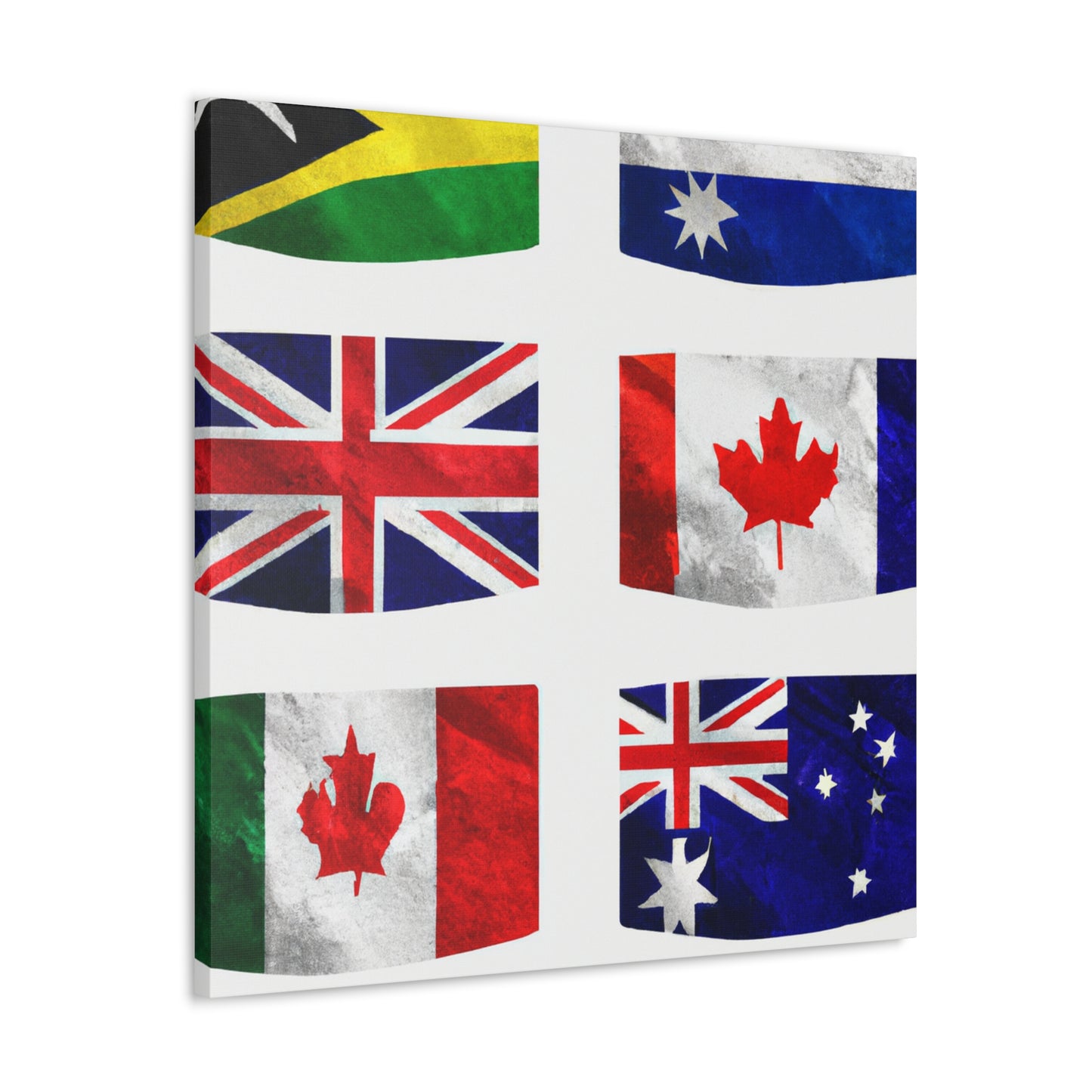 John Prosser (1819-1897) - Flags Of The World Canvas Wall Art