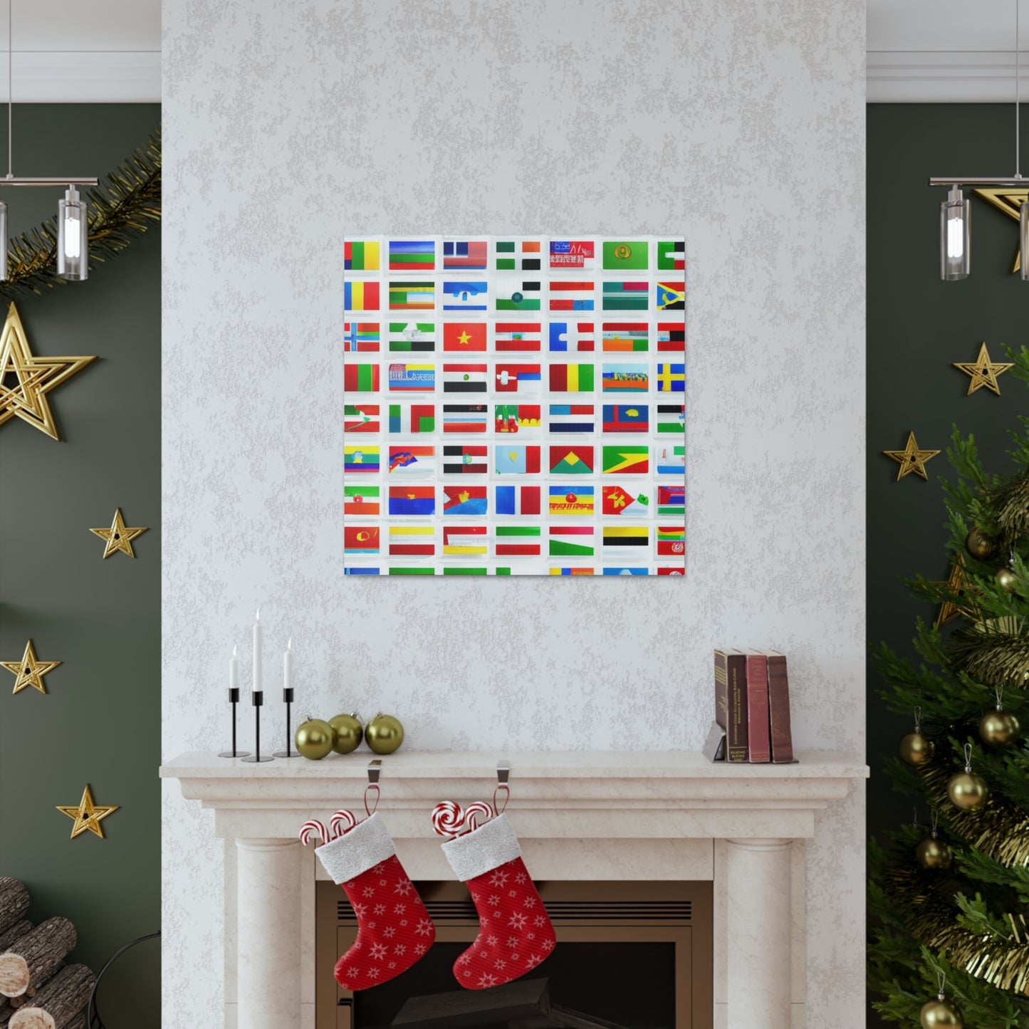 Mary Pickersgill - Flags Of The World Canvas Wall Art