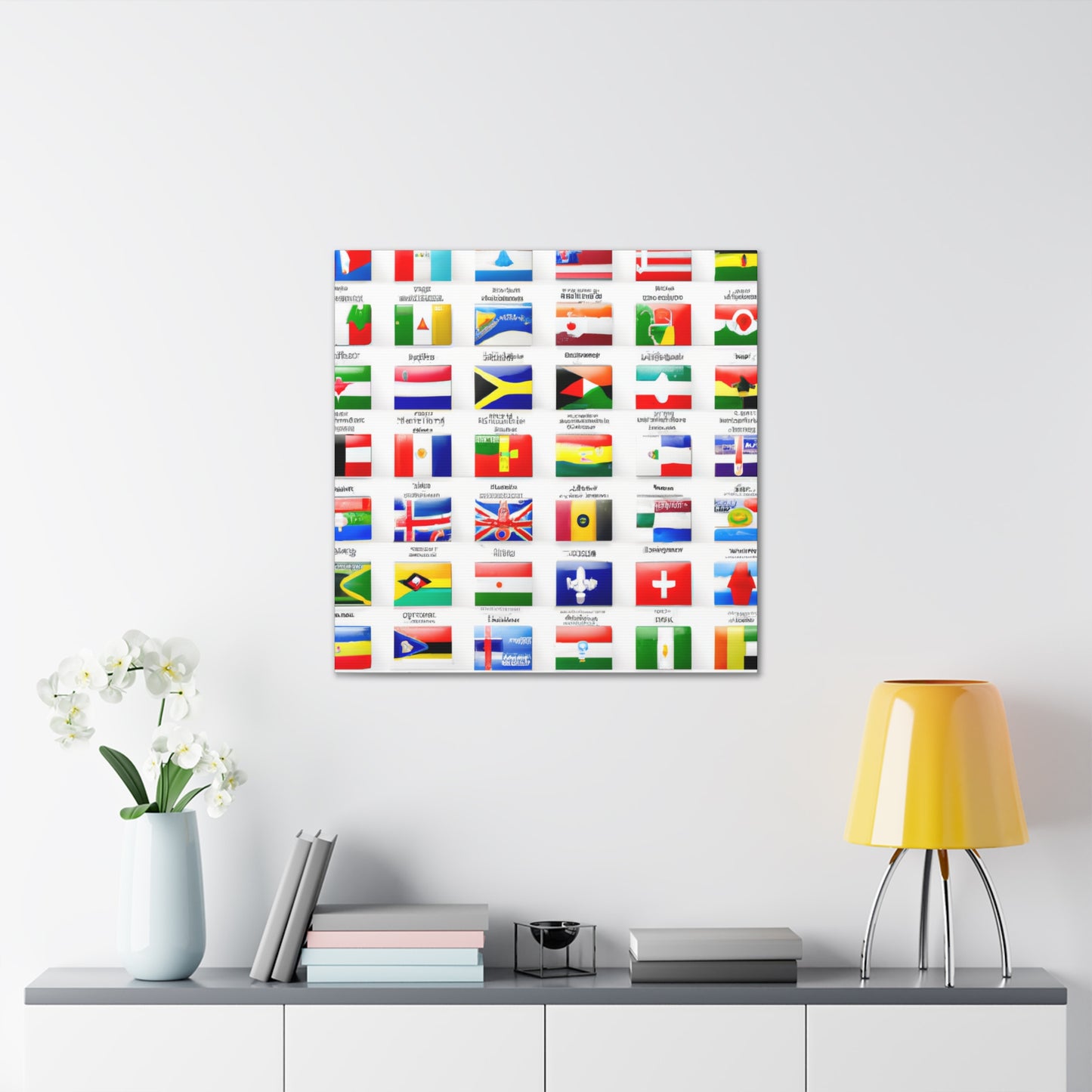 William Portis - Flags Of The World Canvas Wall Art