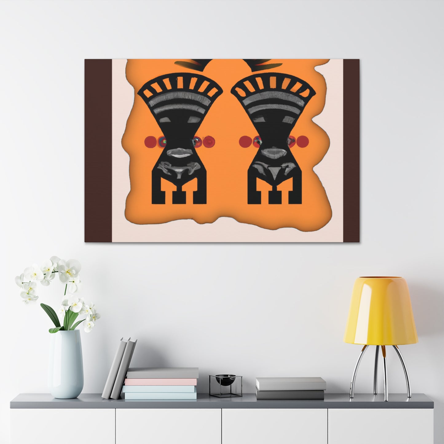 Chief Running Bear - Native American Indian Canvas Wall Art