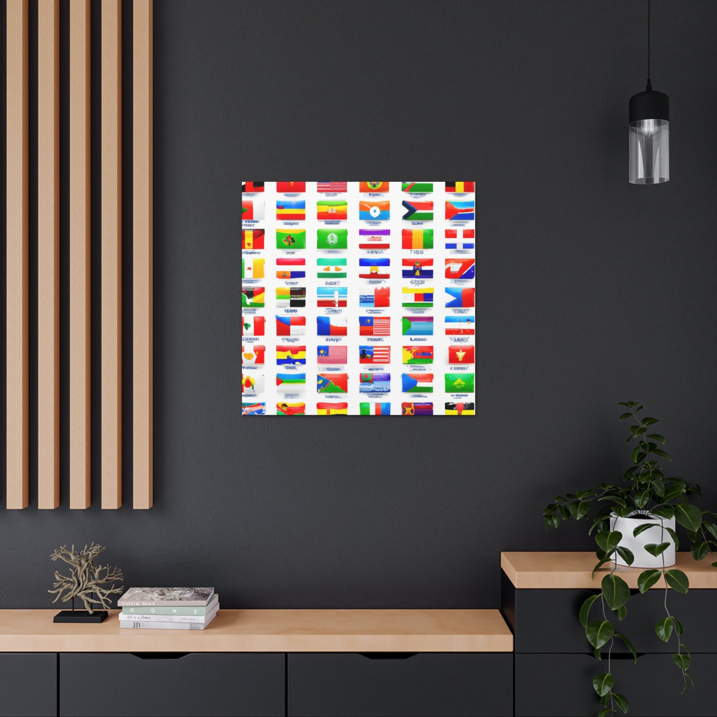 John Arliss - Flags Of The World Canvas Wall Art