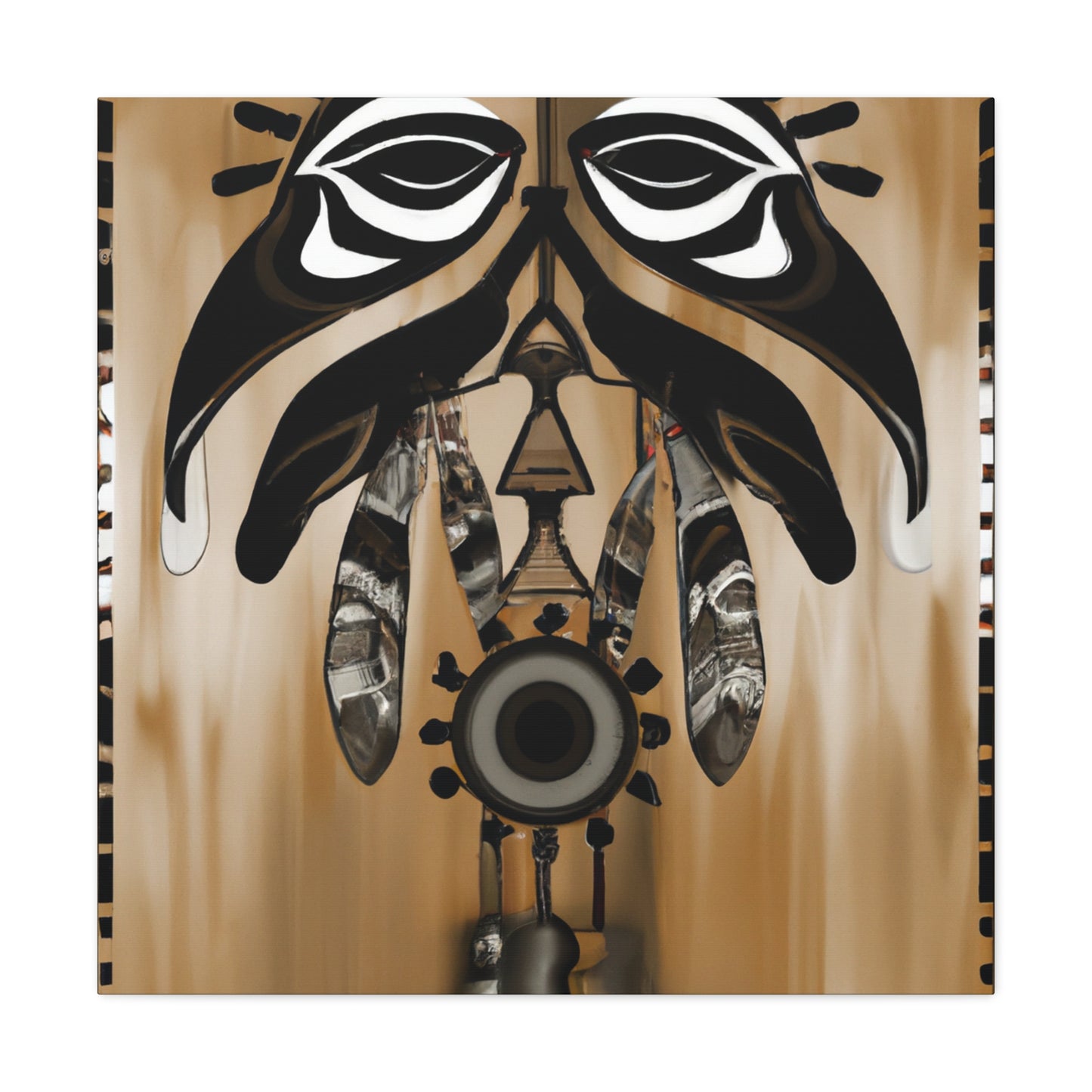 Red Hawk - Native American Indian Canvas Wall Art