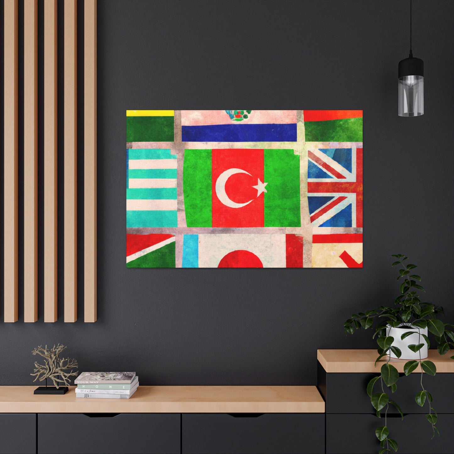 Frances Bellamy - Flags Of The World Canvas Wall Art