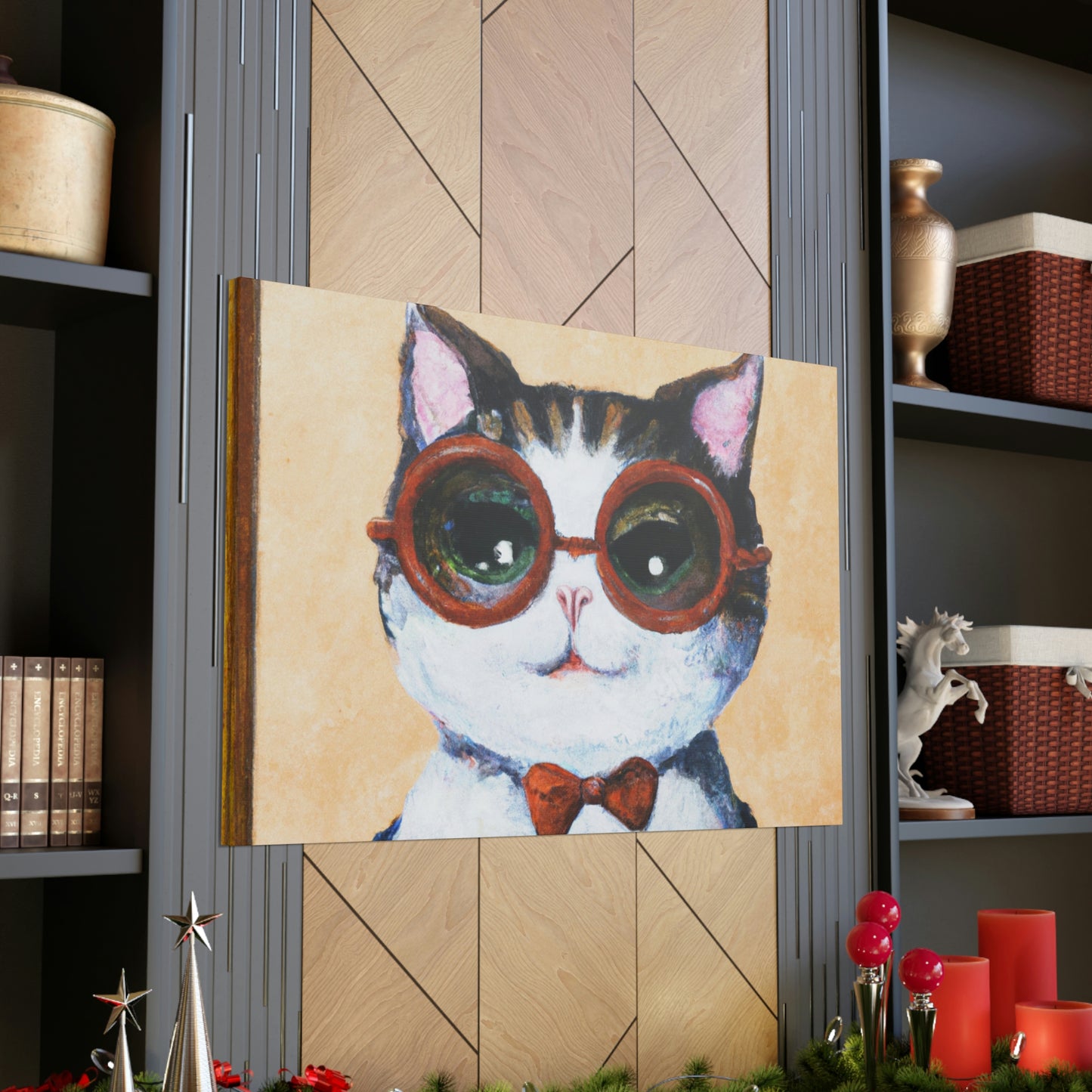 Goofy Paws - Cat Lovers Canvas Wall Art