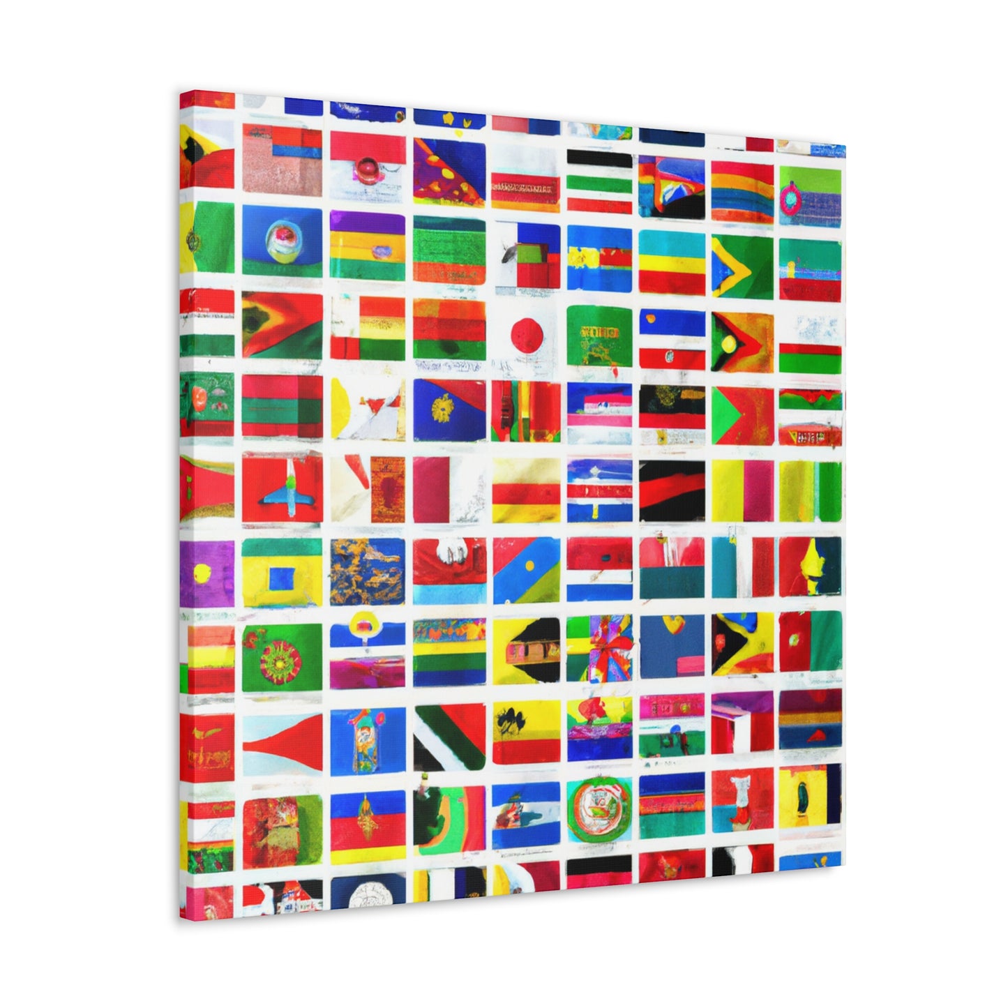 Emily Myerhoff (1852-1906) - Flags Of The World Canvas Wall Art