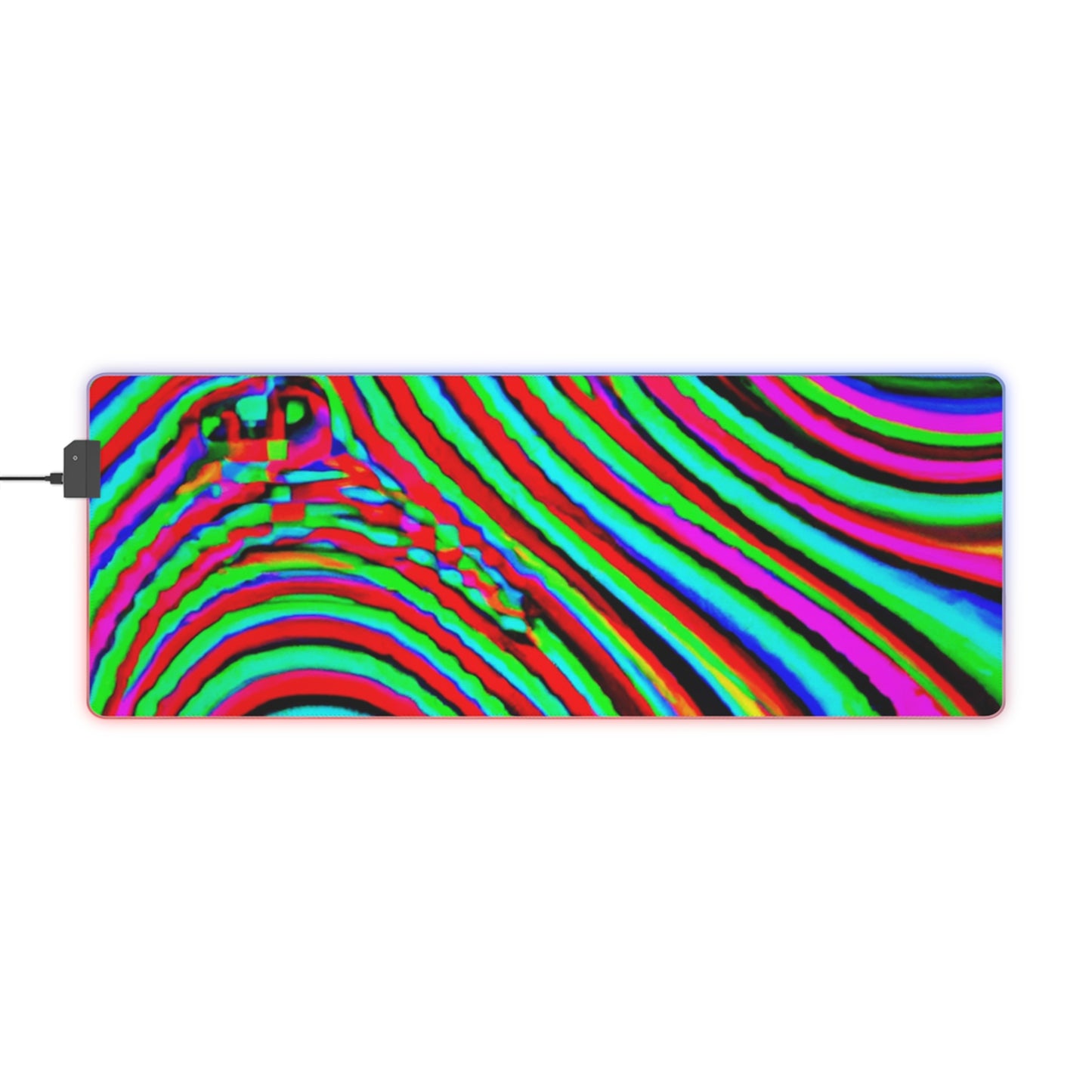 Rayburn "Rockabilly" Rumble - Psychedelic Trippy LED Light Up Gaming Mouse Pad