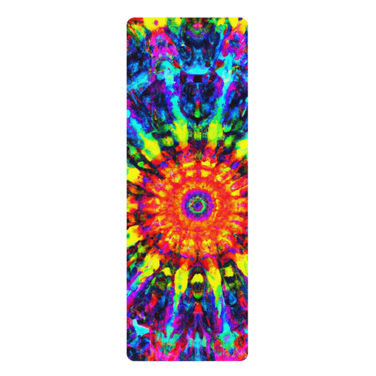 Norma Brightly. - Psychedelic Yoga Exercise Workout Mat - 24″ x 68"