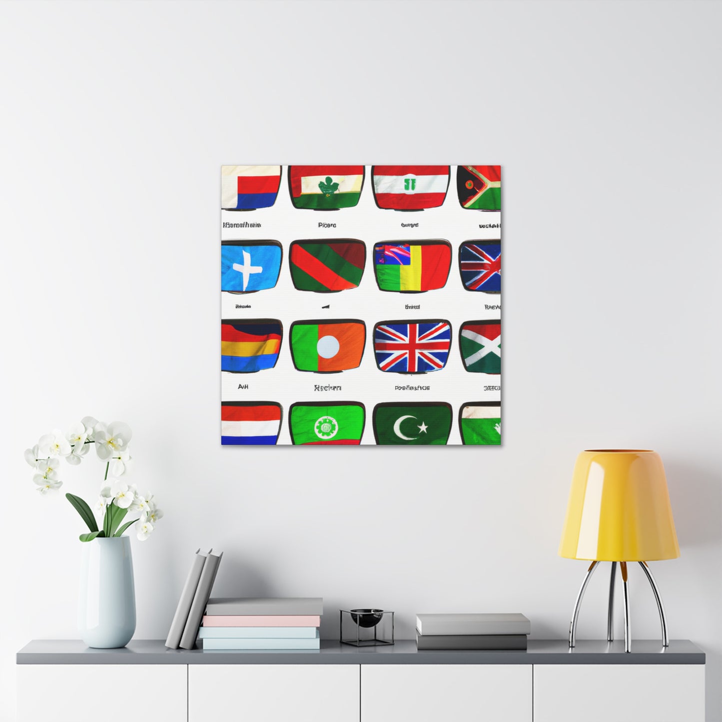 Susan Bellows-Henderson - Flags Of The World Canvas Wall Art