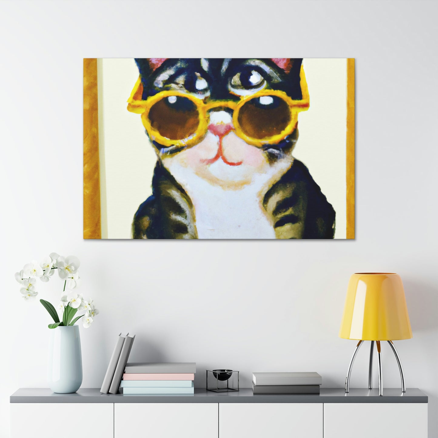 Sparky McTweezers - Cat Lovers Canvas Wall Art