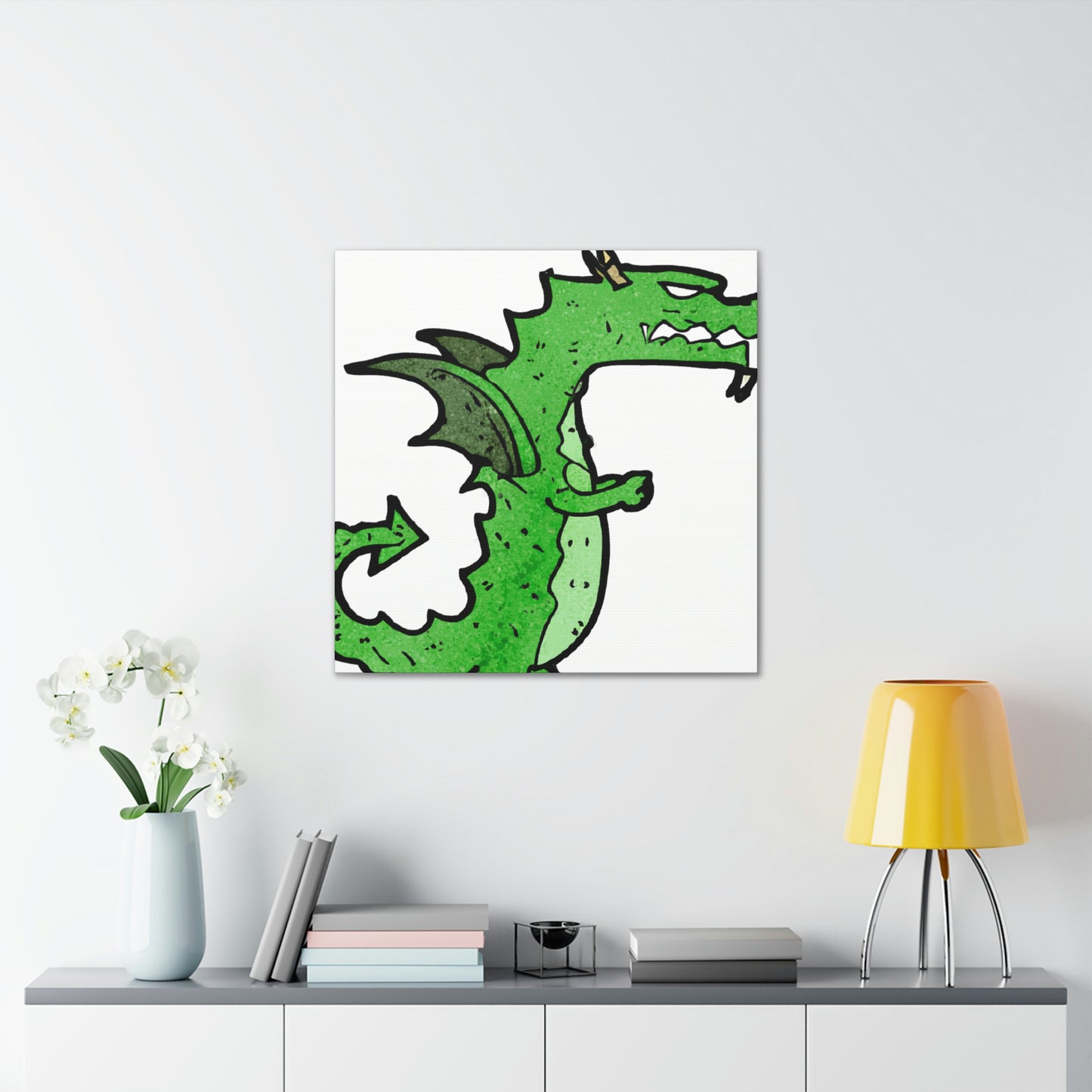 Salamandra Steelblade - Dragon Collector Canvas Wall Art