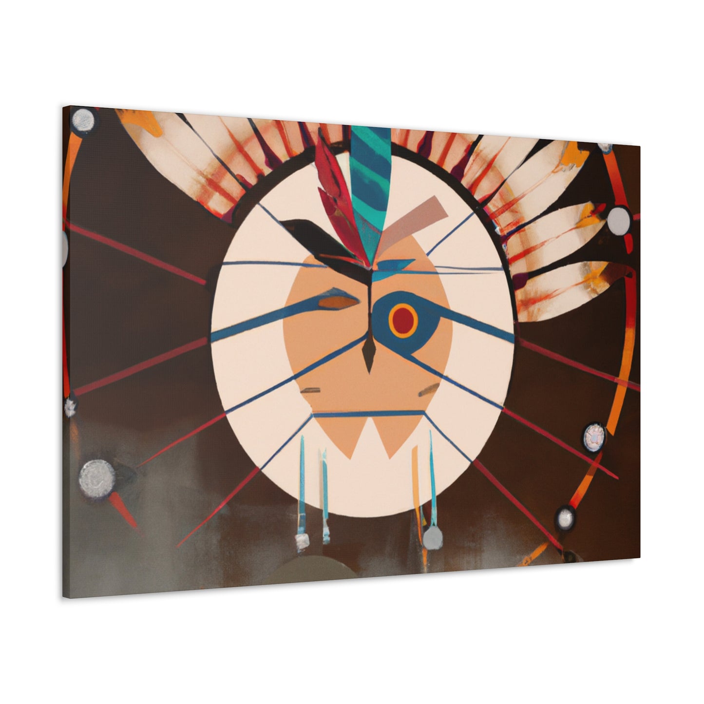 Running Elk - Native American Indian Canvas Wall Art