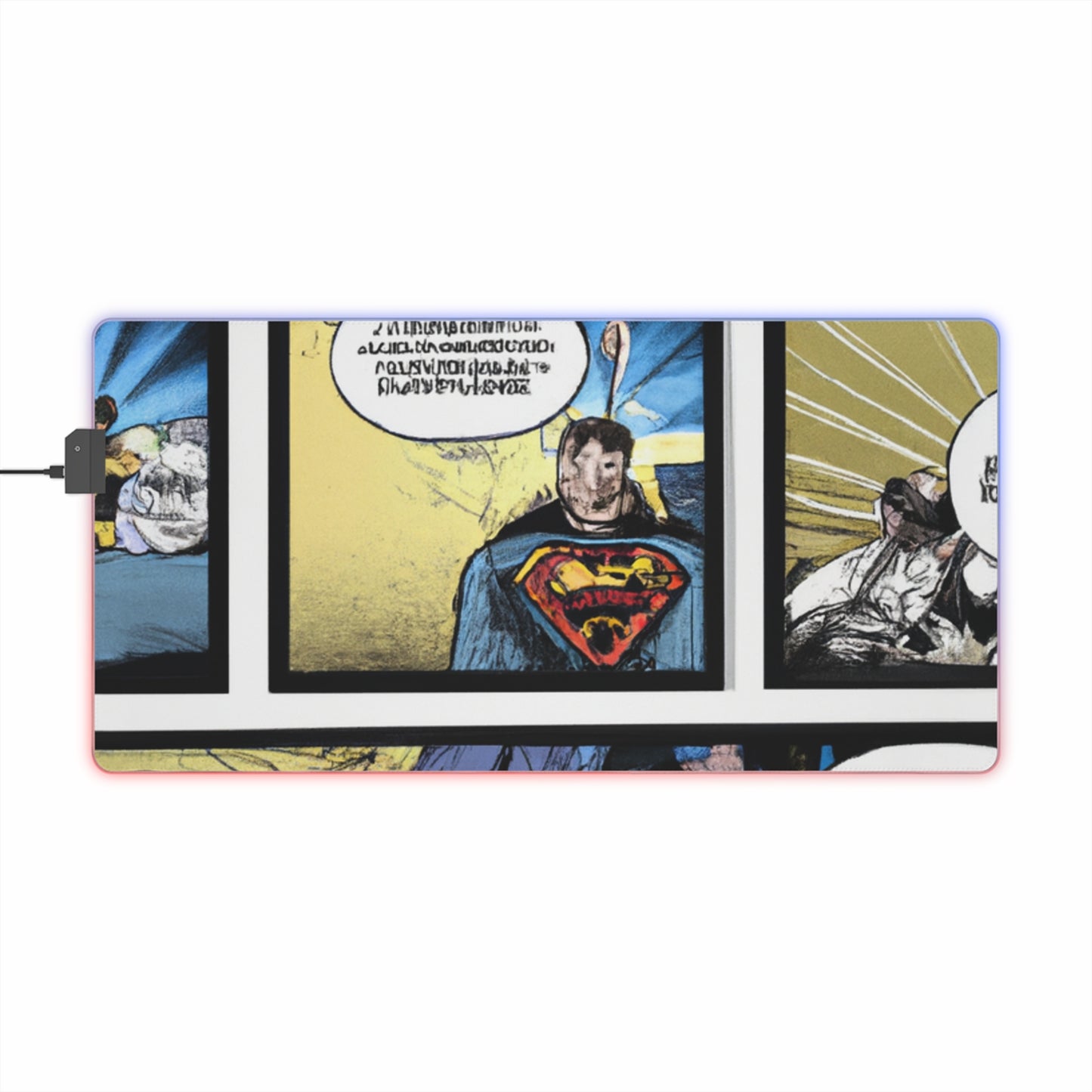 Sparky Triggerfinger - Comic Book Collector LED Light Up Gaming Mouse Pad