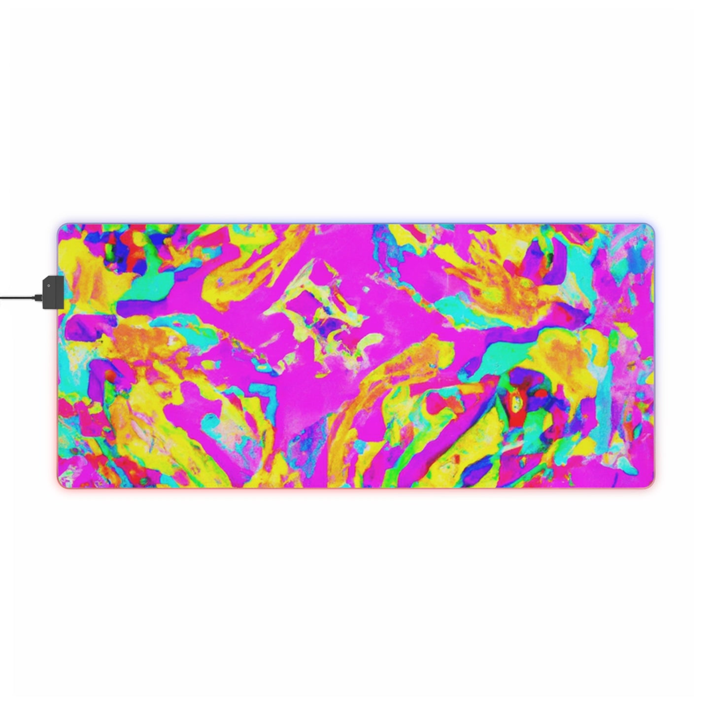 Tilly Mecha-Gunner - Psychedelic Trippy LED Light Up Gaming Mouse Pad