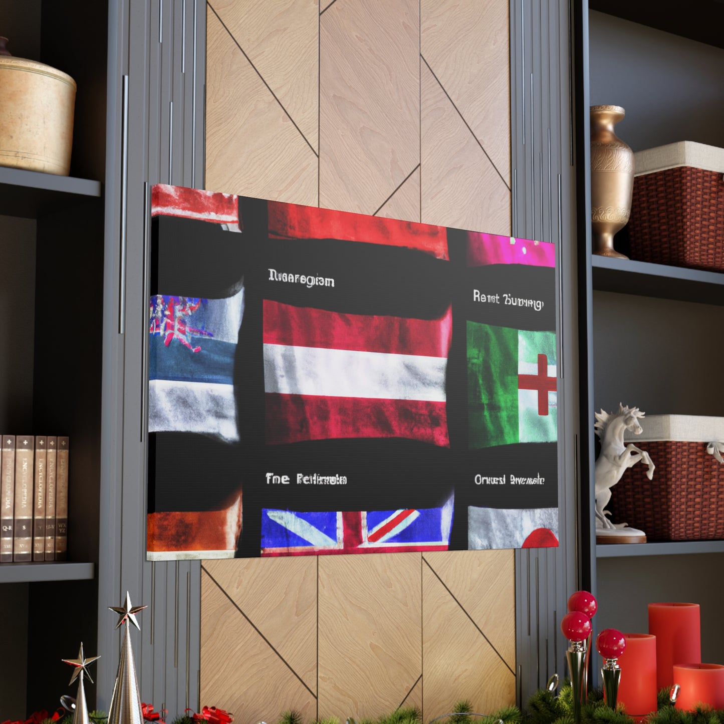 Marianne Pelosi - Flags Of The World Canvas Wall Art