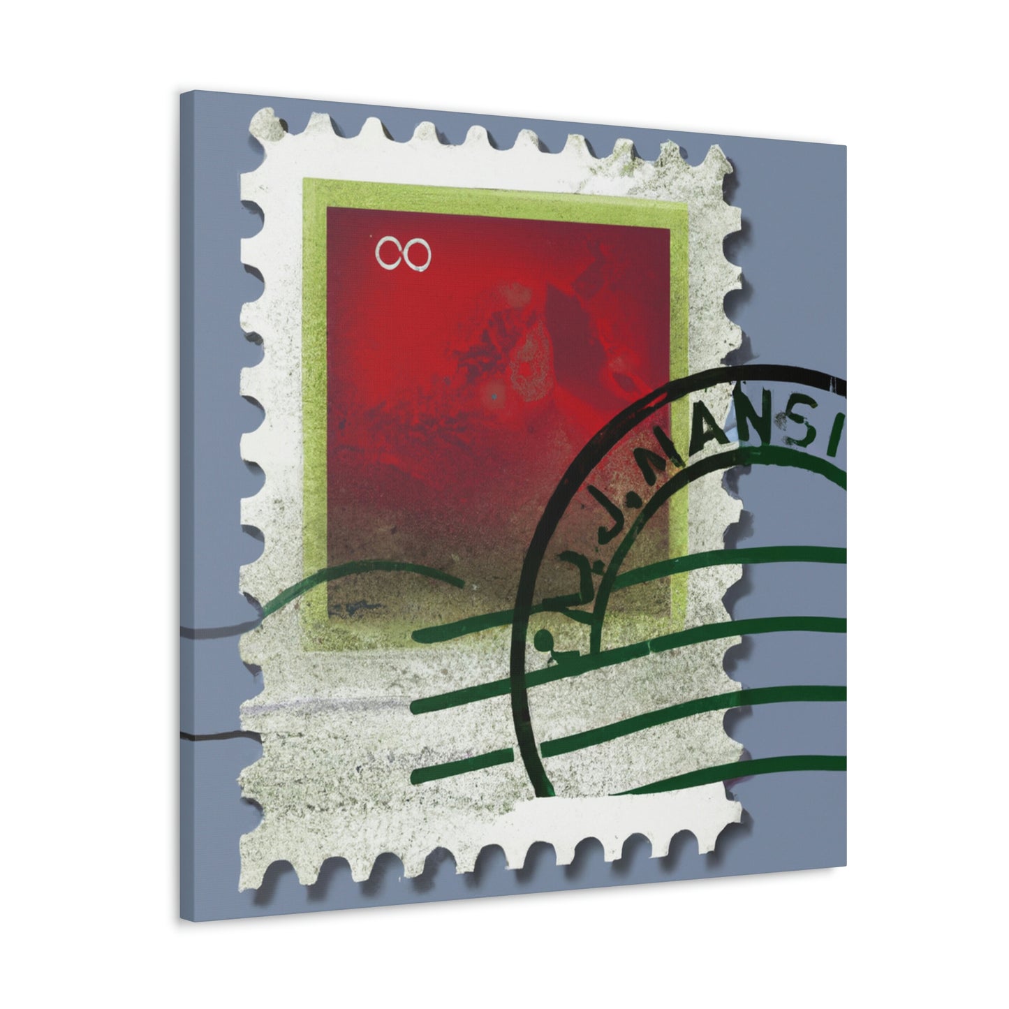 Global Greetings Stamps - Postage Stamp Collector Canvas Wall Art