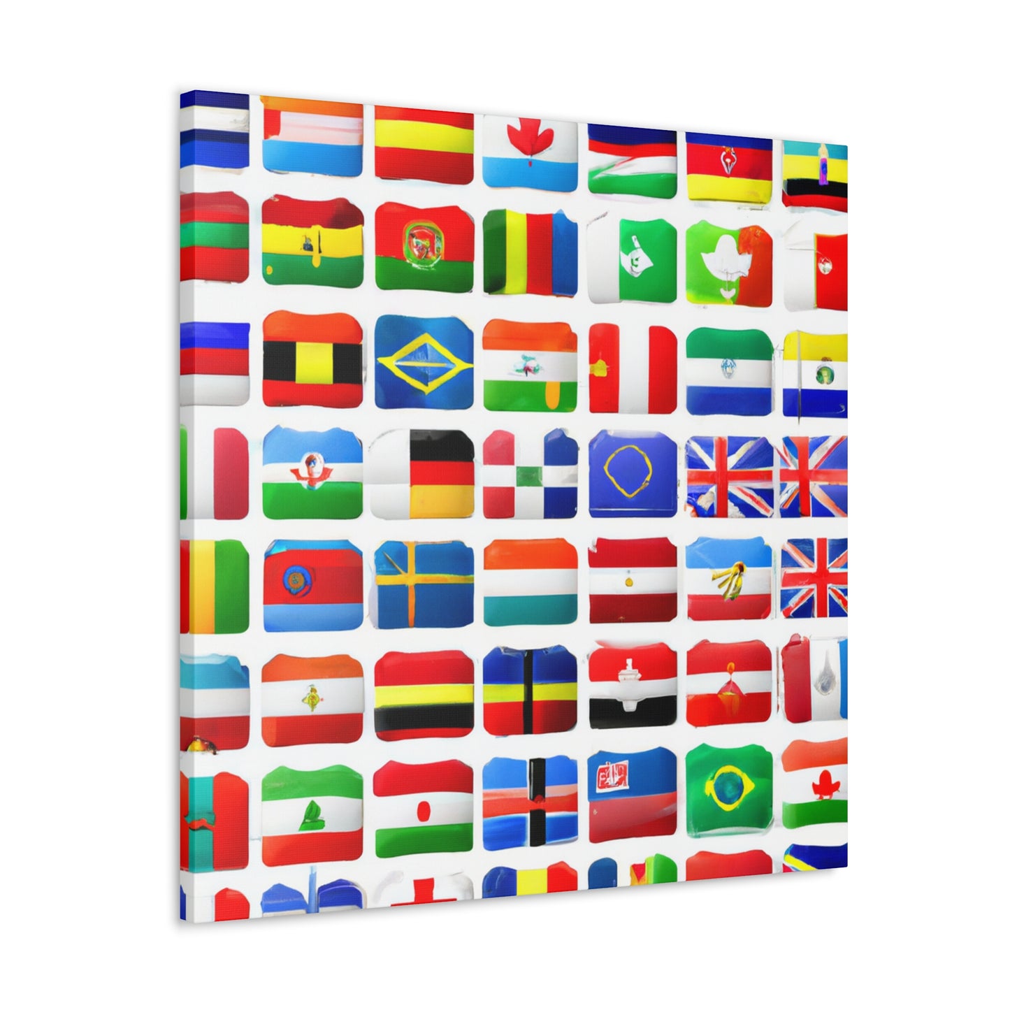 Hans-Ludwig Kettner - Flags Of The World Canvas Wall Art