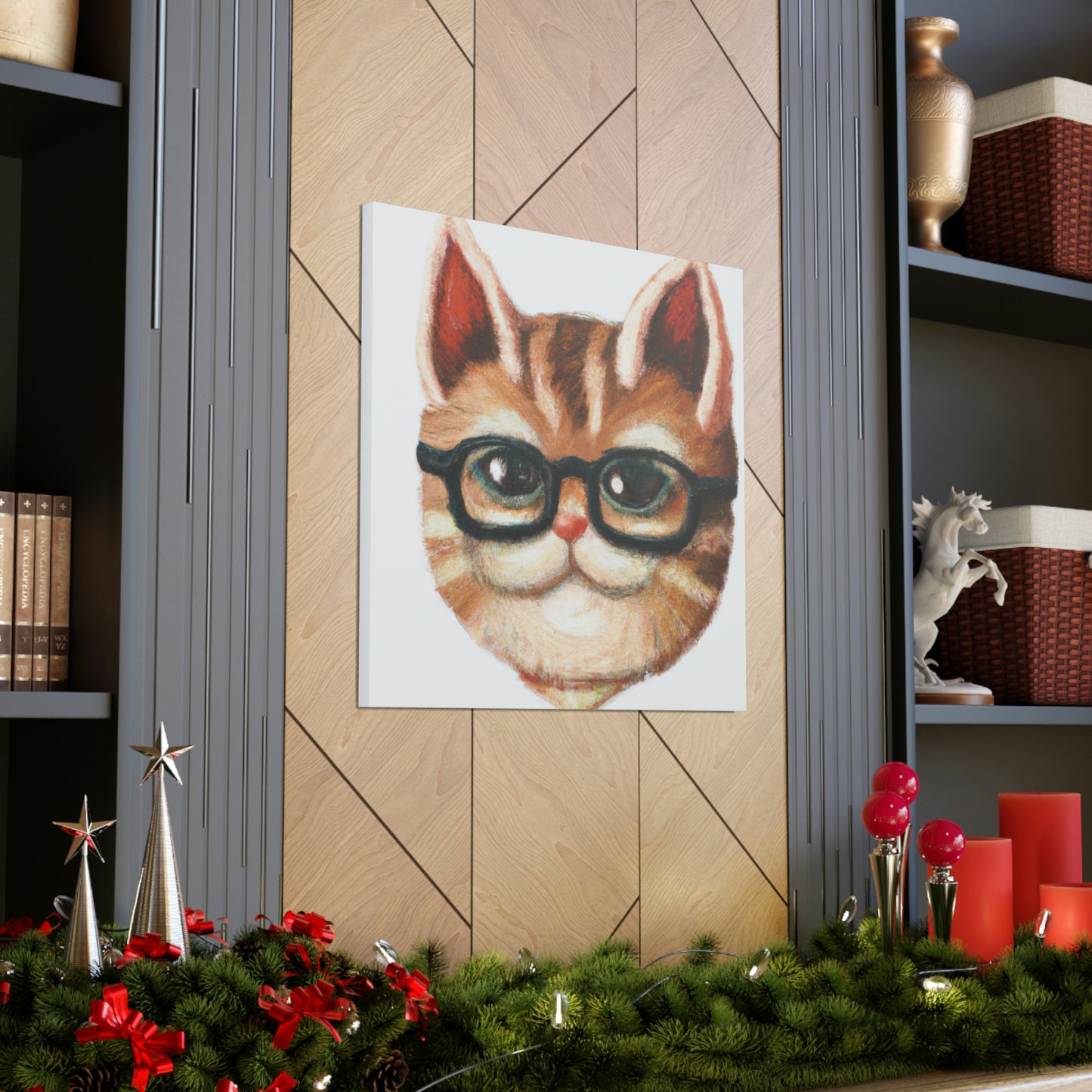 Snappy Snookums - Cat Lovers Canvas Wall Art