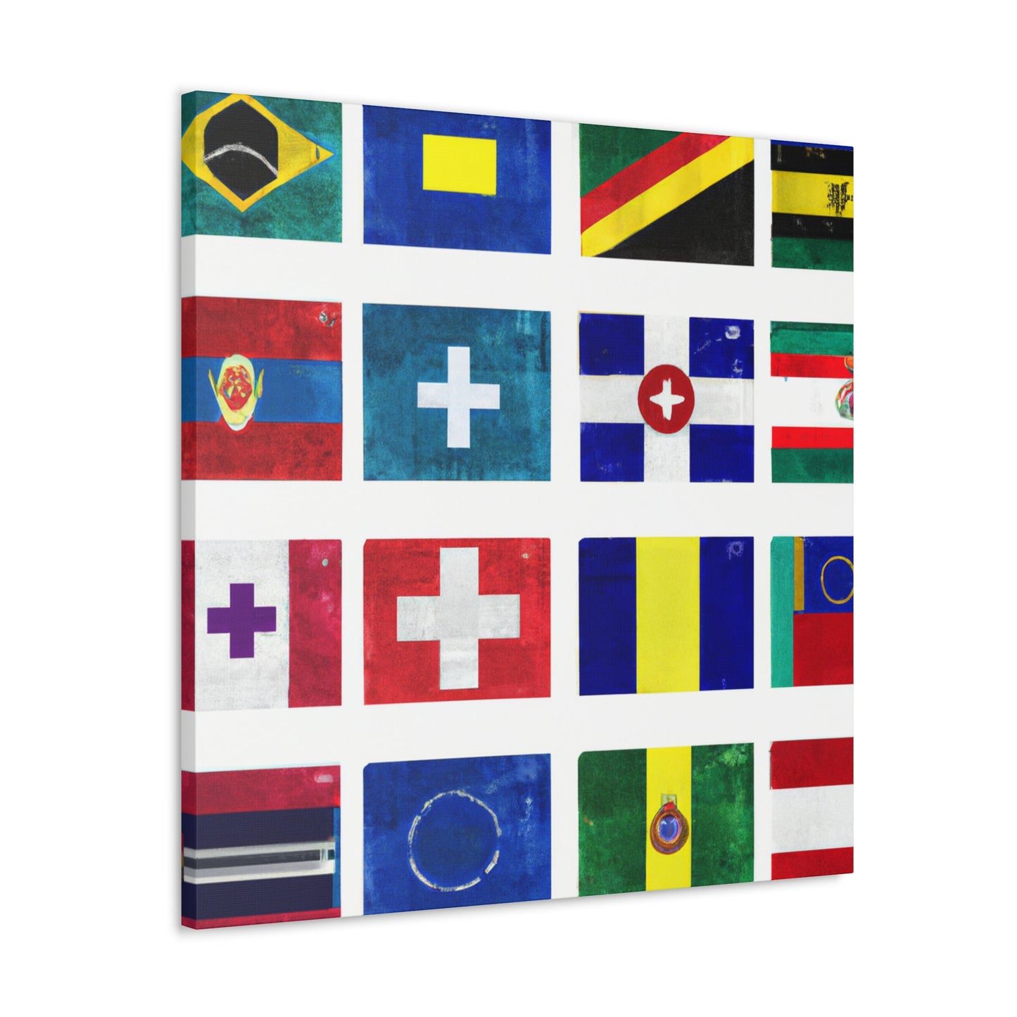 .

Josephine Pengelly - Flags Of The World Canvas Wall Art