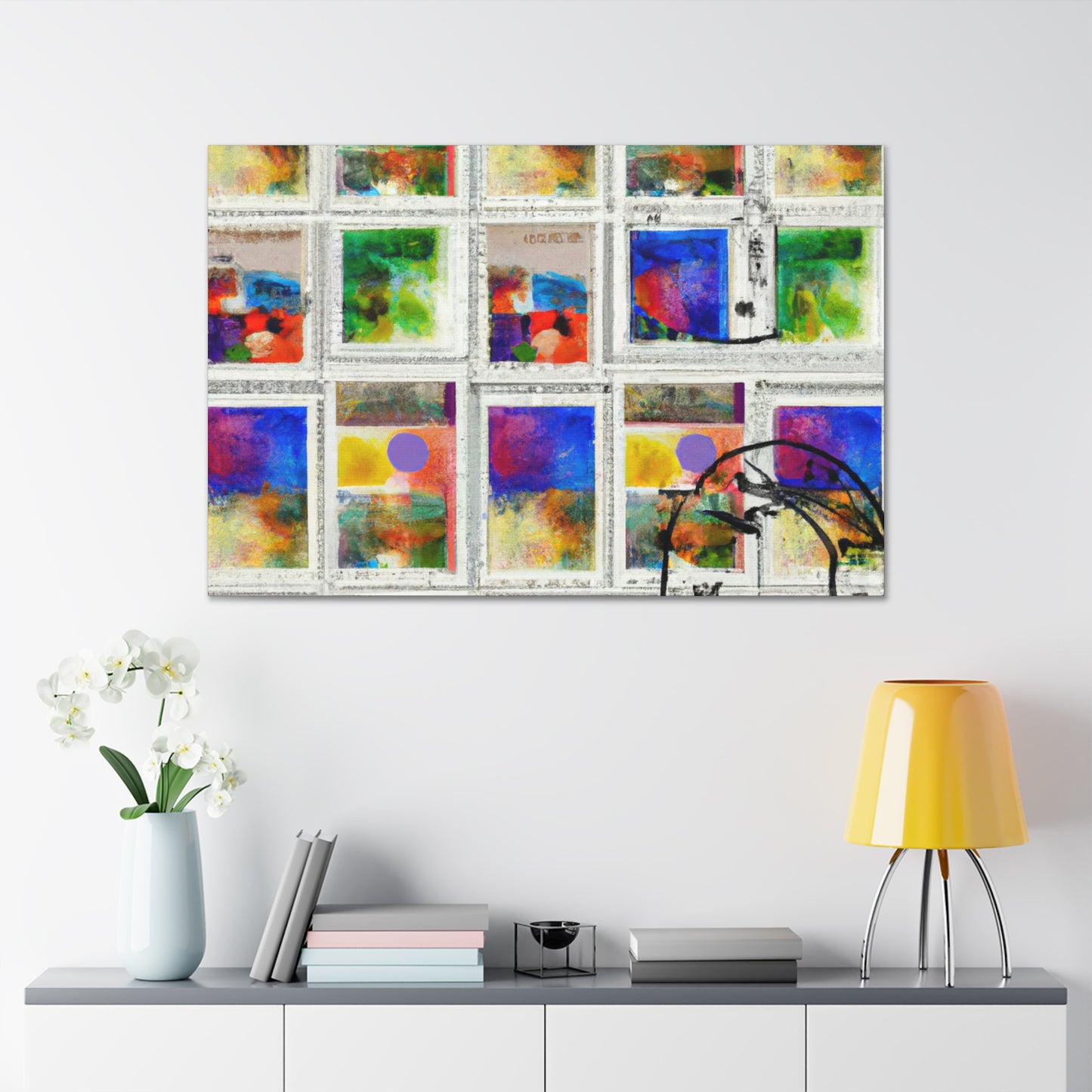 Global Heritage Commemorative Stamps - Postage Stamp Collector Canvas Wall Art