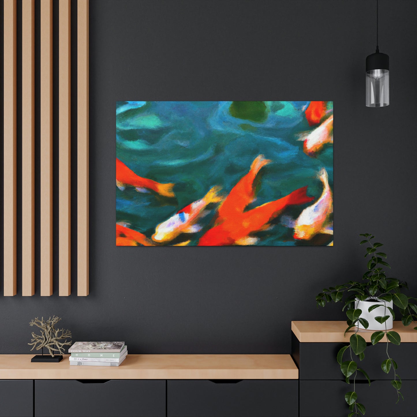 Cecilia de Villiers - Koi Fish Canvas Wall Art