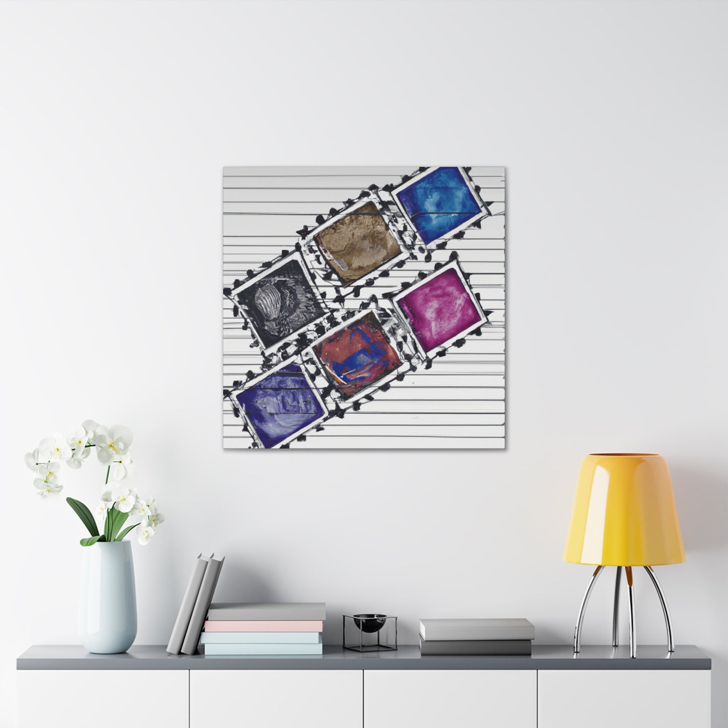 "Global Celebrations" - Postage Stamp Collector Canvas Wall Art
