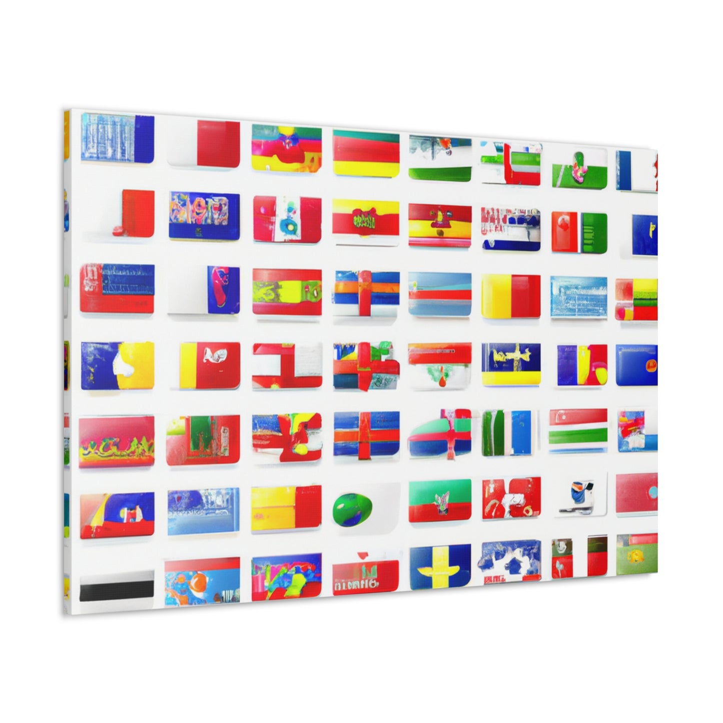 John Webster Smith - Flags Of The World Canvas Wall Art