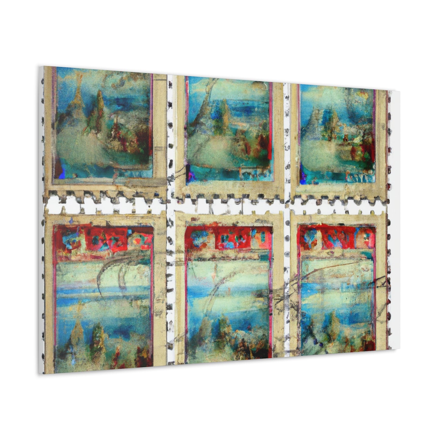 "Global Tribute" stamp series - Postage Stamp Collector Canvas Wall Art