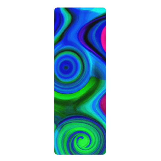 Vernon Peaceful - Psychedelic Yoga Exercise Workout Mat - 24″ x 68"