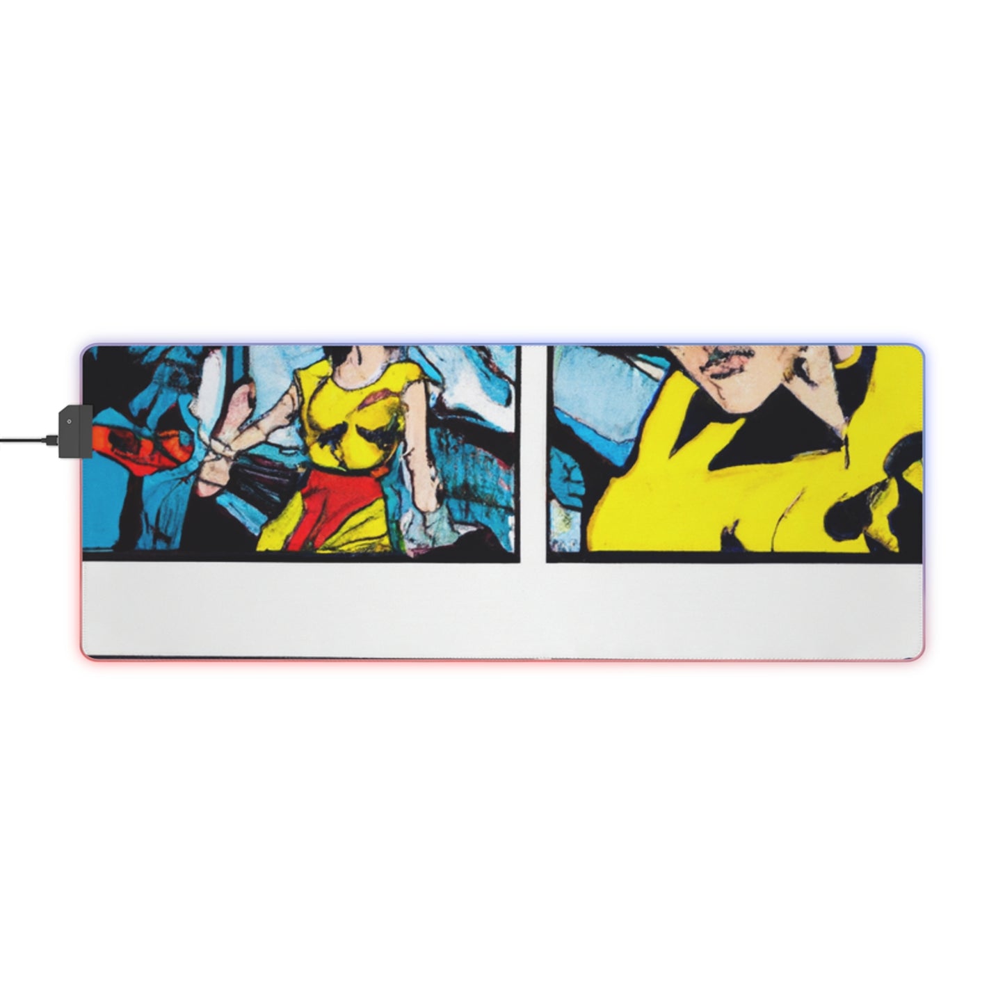 Nancy the Rocket-Rider - Comic Book Collector LED Light Up Gaming Mouse Pad