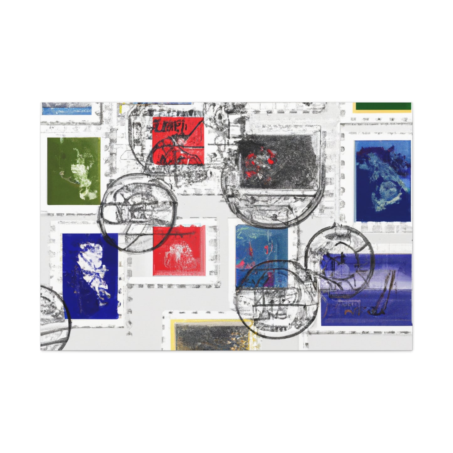 Forever Global Stamps - Postage Stamp Collector Canvas Wall Art