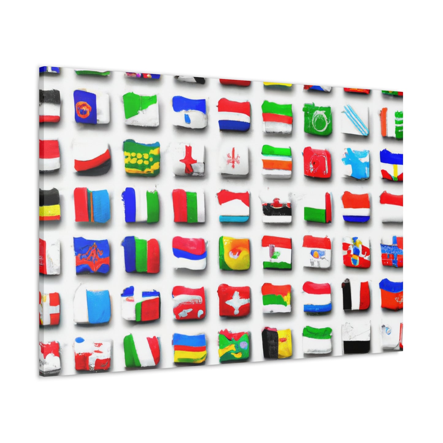 Lizzie Crocker - Flags Of The World Canvas Wall Art