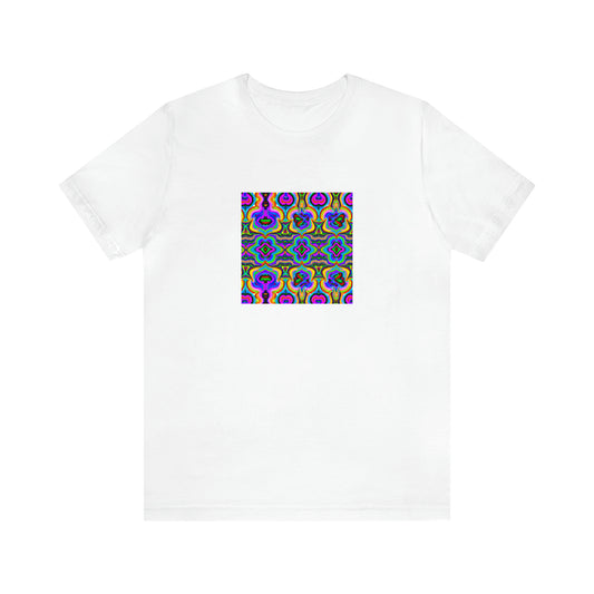 Jacques Lamont - Psychedelic Trippy Pattern Tee Shirt