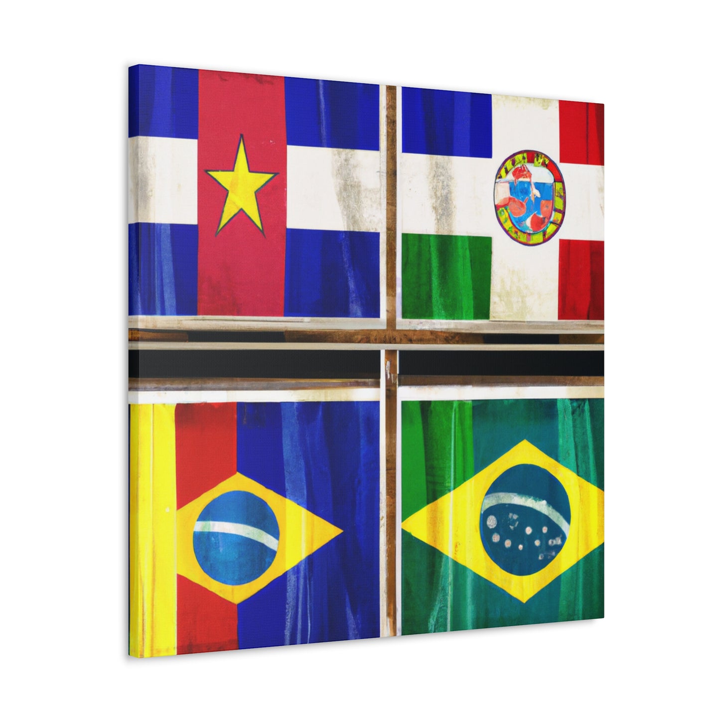 Louisa Catherine Morris - Flags Of The World Canvas Wall Art