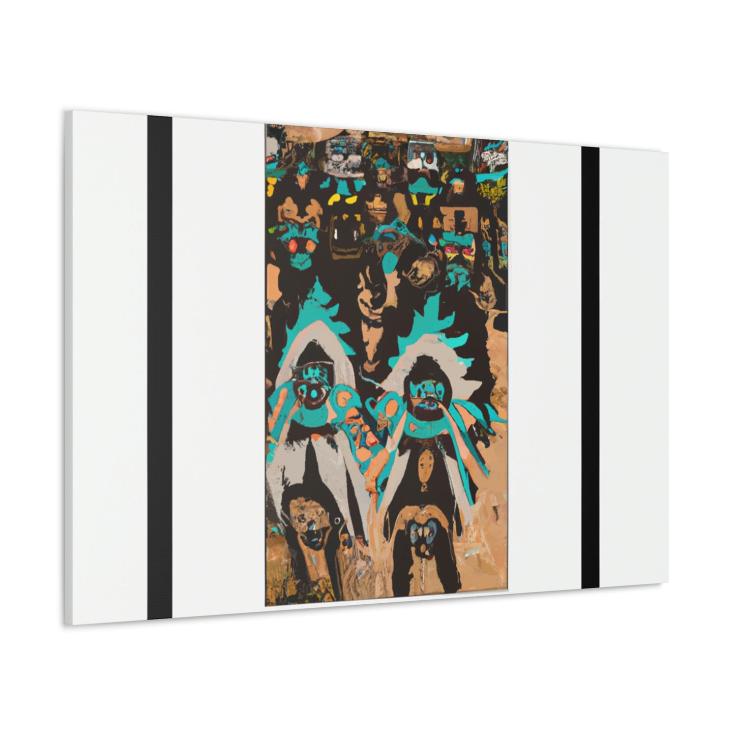 Chief Little Feather - Native American Indian Canvas Wall Art