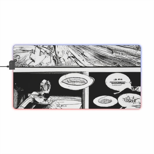 Rocky Rococo - Comic Book Collector LED Light Up Gaming Mouse Pad