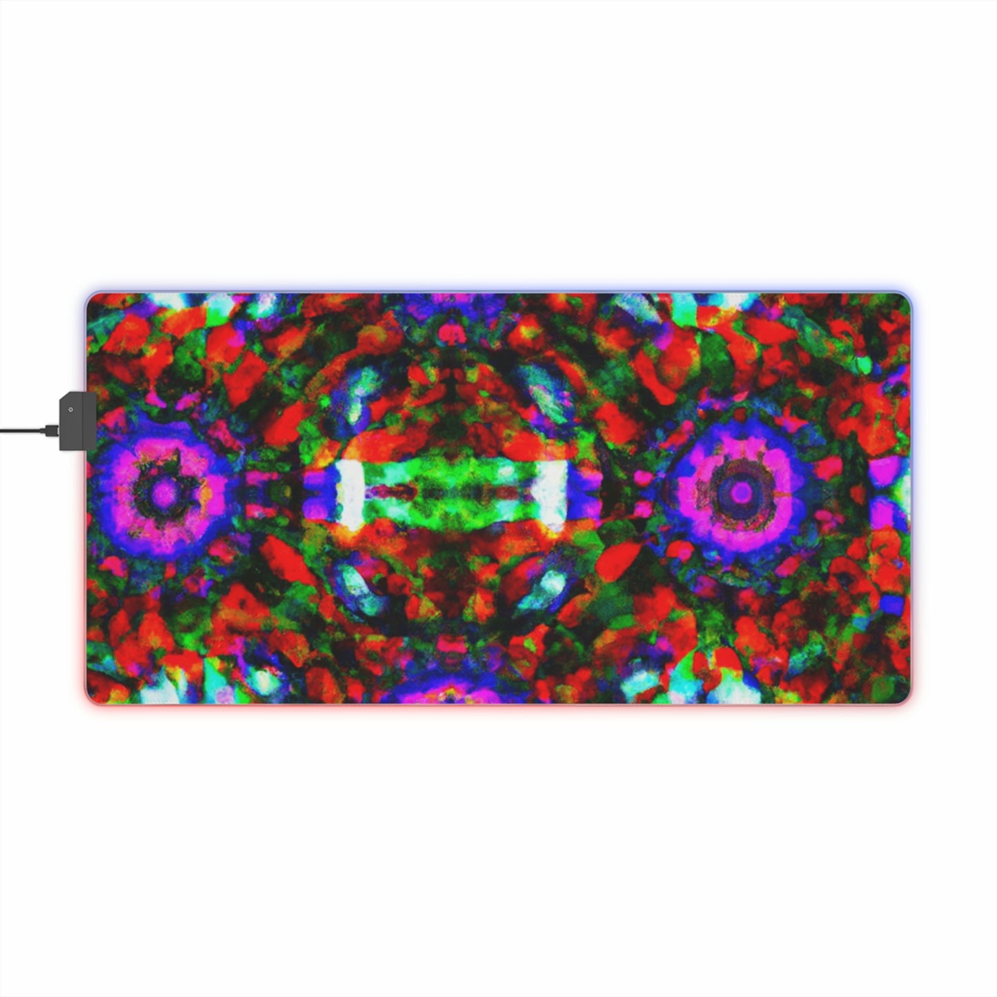 Alice the Ace-Ace Rocket Rider - Psychedelic Trippy LED Light Up Gaming Mouse Pad