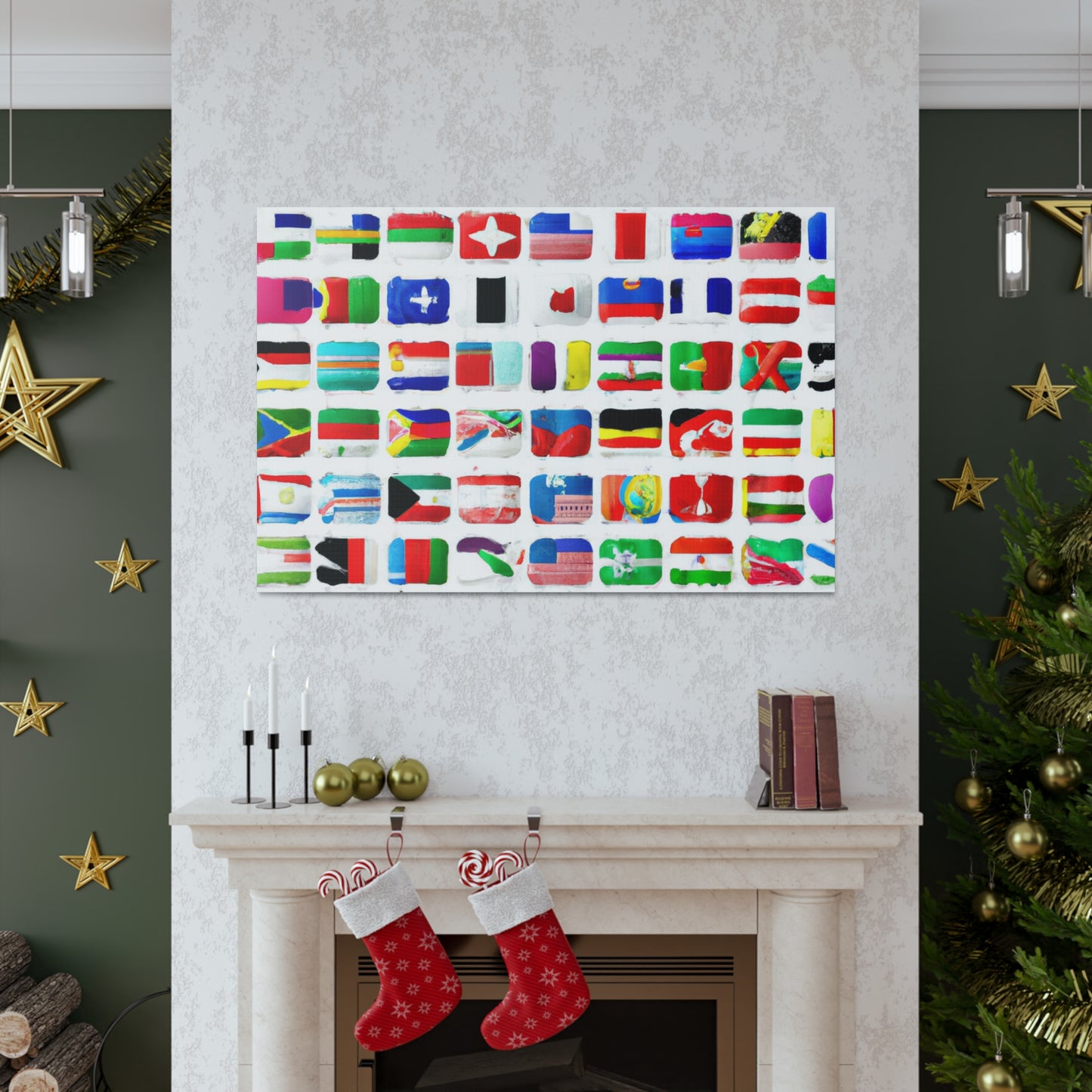 Fanny Klingenstein - Flags Of The World Canvas Wall Art