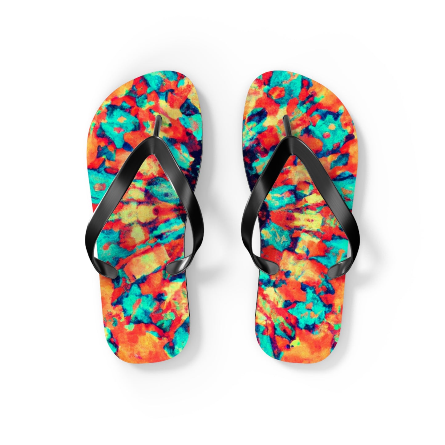 Ebeneezer Footman. - Psychedelic Trippy Flip Flop Beach Sandals