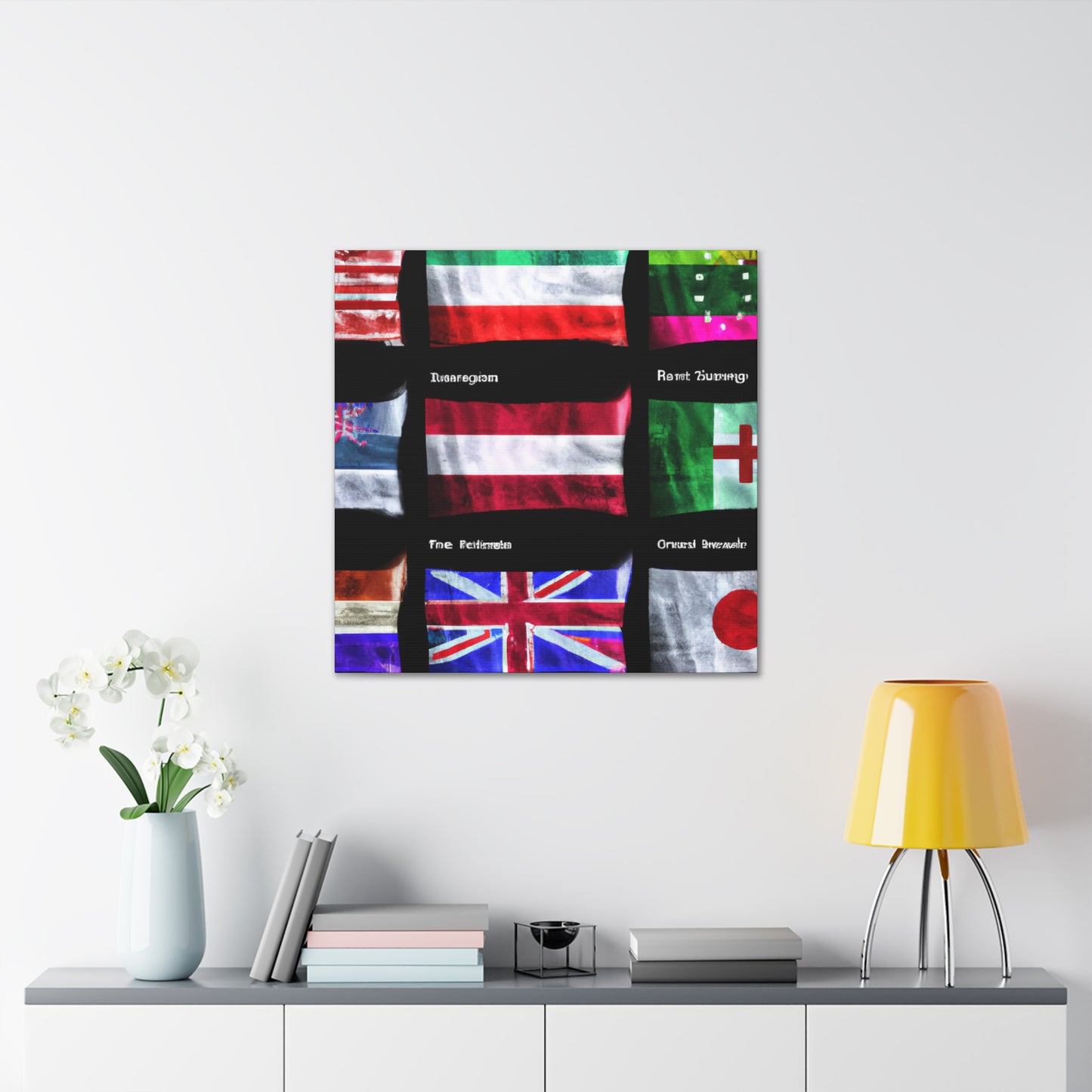 Marianne Pelosi - Flags Of The World Canvas Wall Art