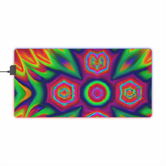Betty the Boppin' Biker - Psychedelic Trippy LED Light Up Gaming Mouse Pad