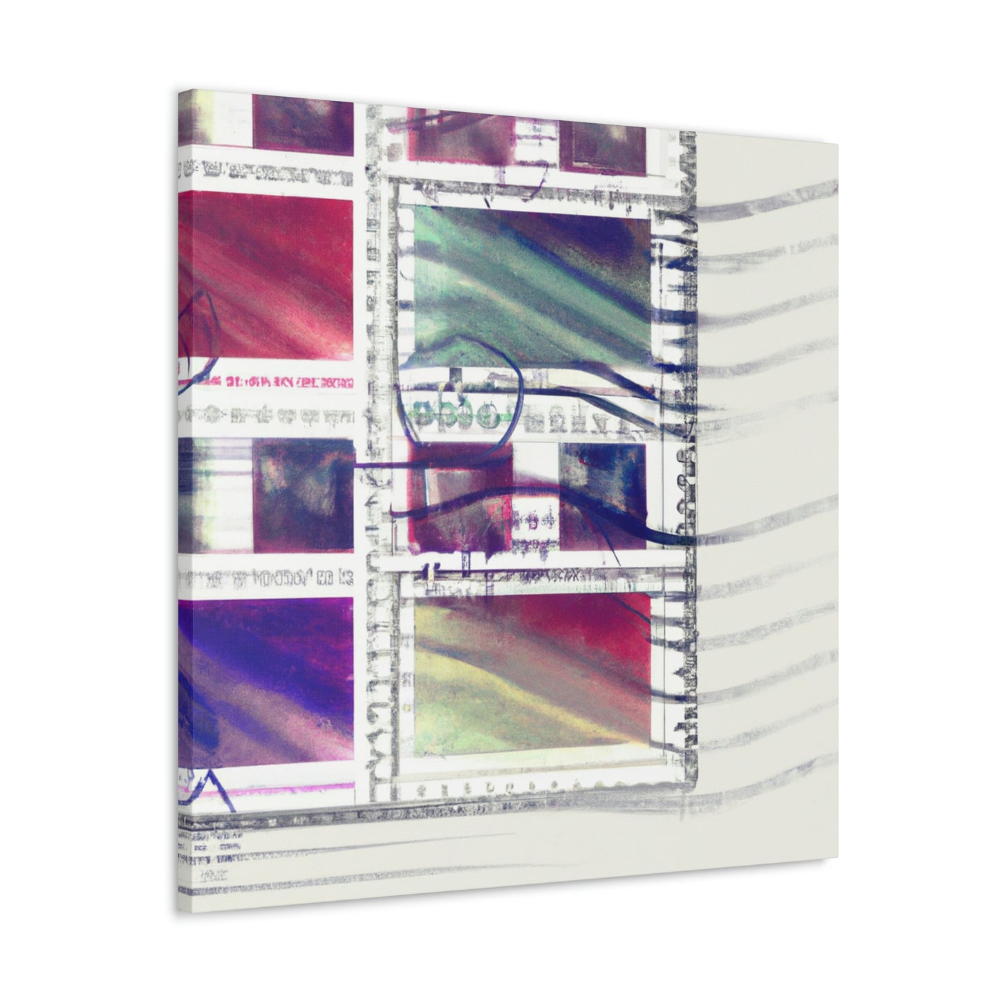 GlobalTour Stamps - Postage Stamp Collector Canvas Wall Art